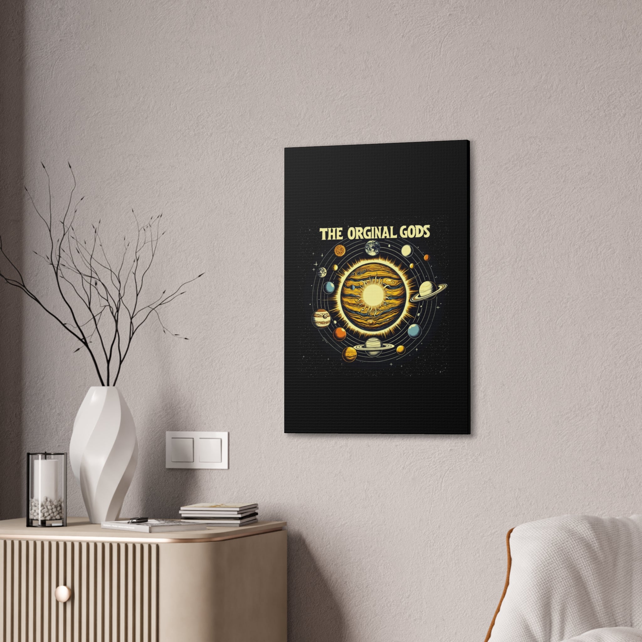 "The Original Gods" Canvas Wall Art — Classic Planetary Picture