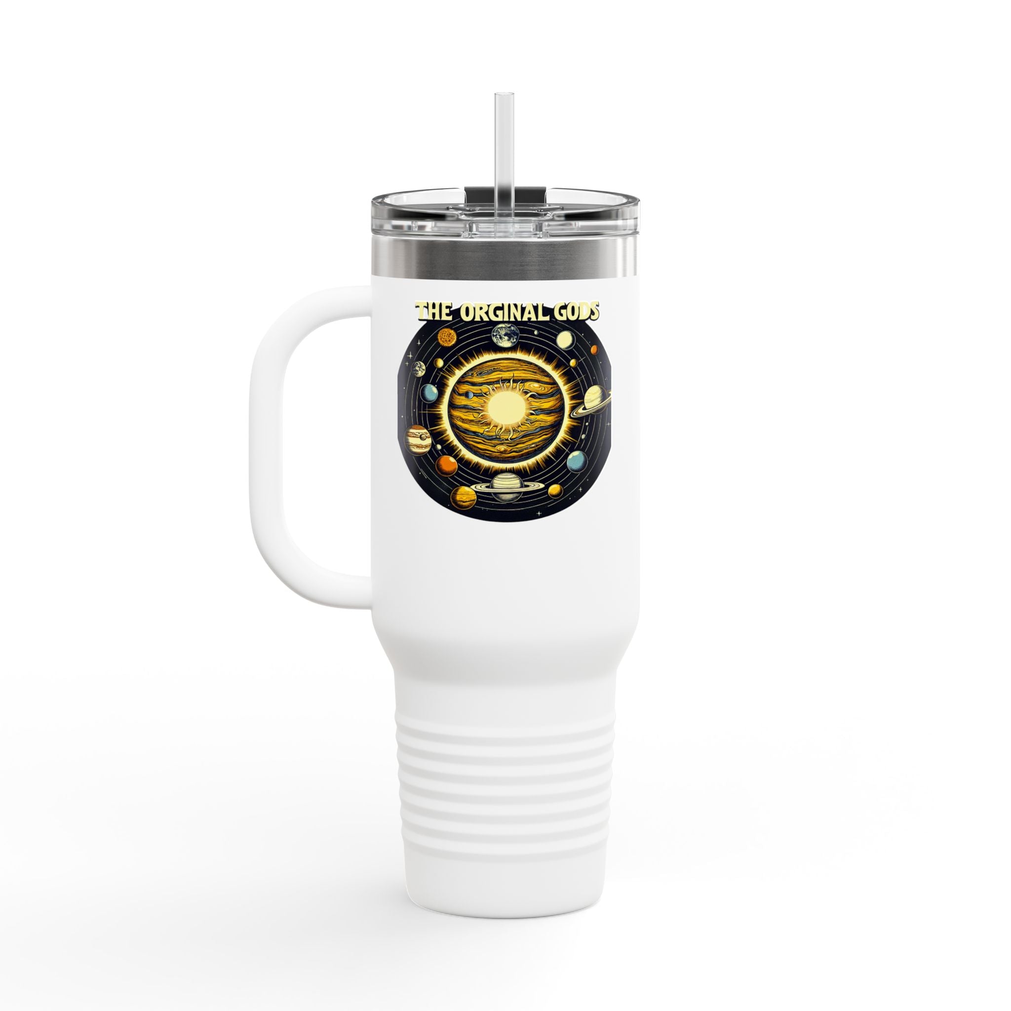 "The Original Gods" 40oz Insulated Travel Mug —Solar System Design