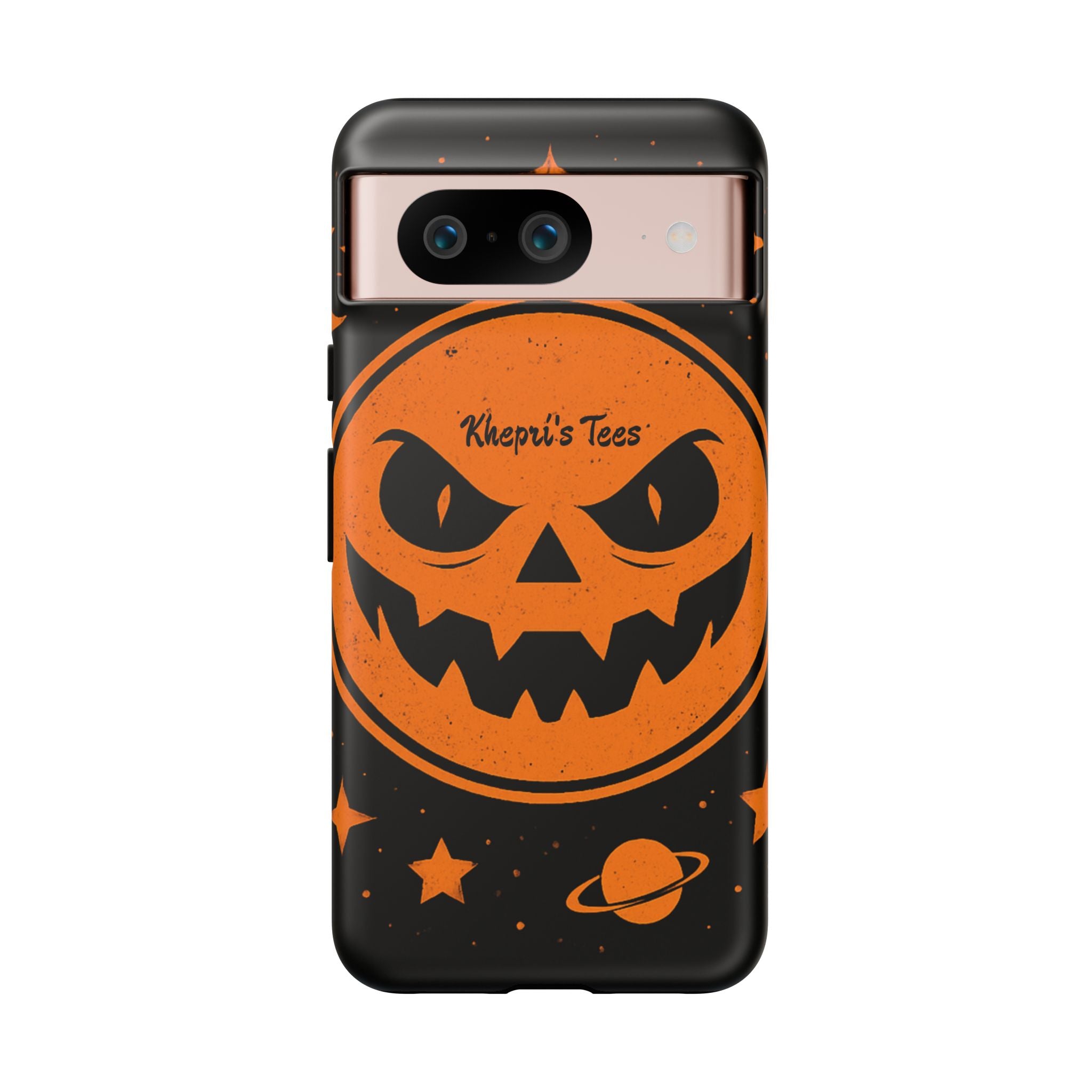 Halloween Monster Sun Phone Case, Spooky Cell Phone Cover, Tough Case for Halloween Lovers, Galaxy Print Phone Accessory, Kids & Adults Gift