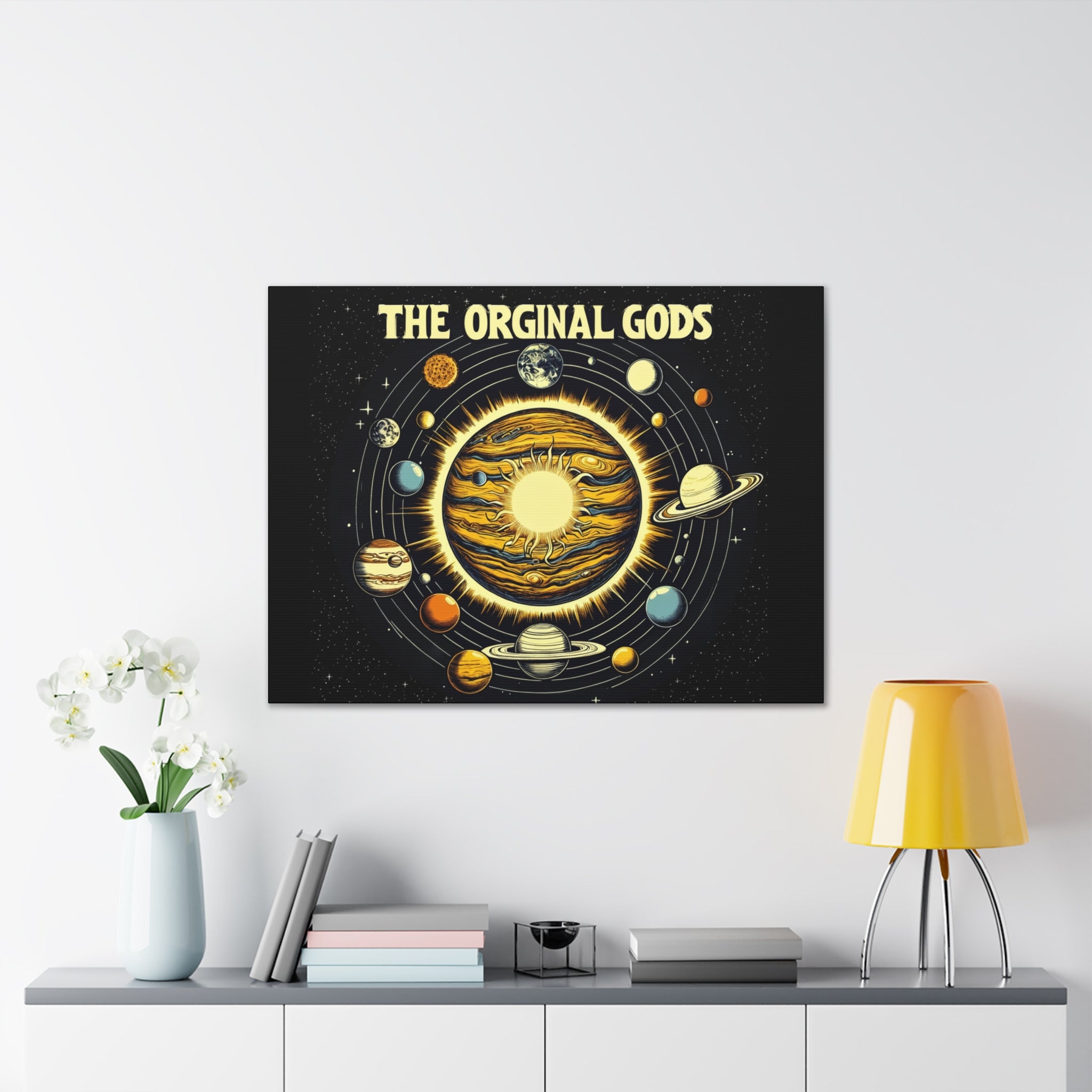 "The Original Gods" Canvas Wall Art — Classic Planetary Picture