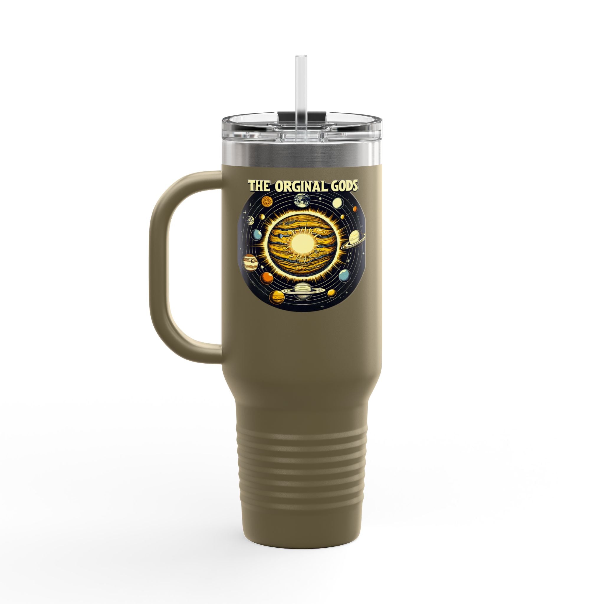 "The Original Gods" 40oz Insulated Travel Mug —Solar System Design
