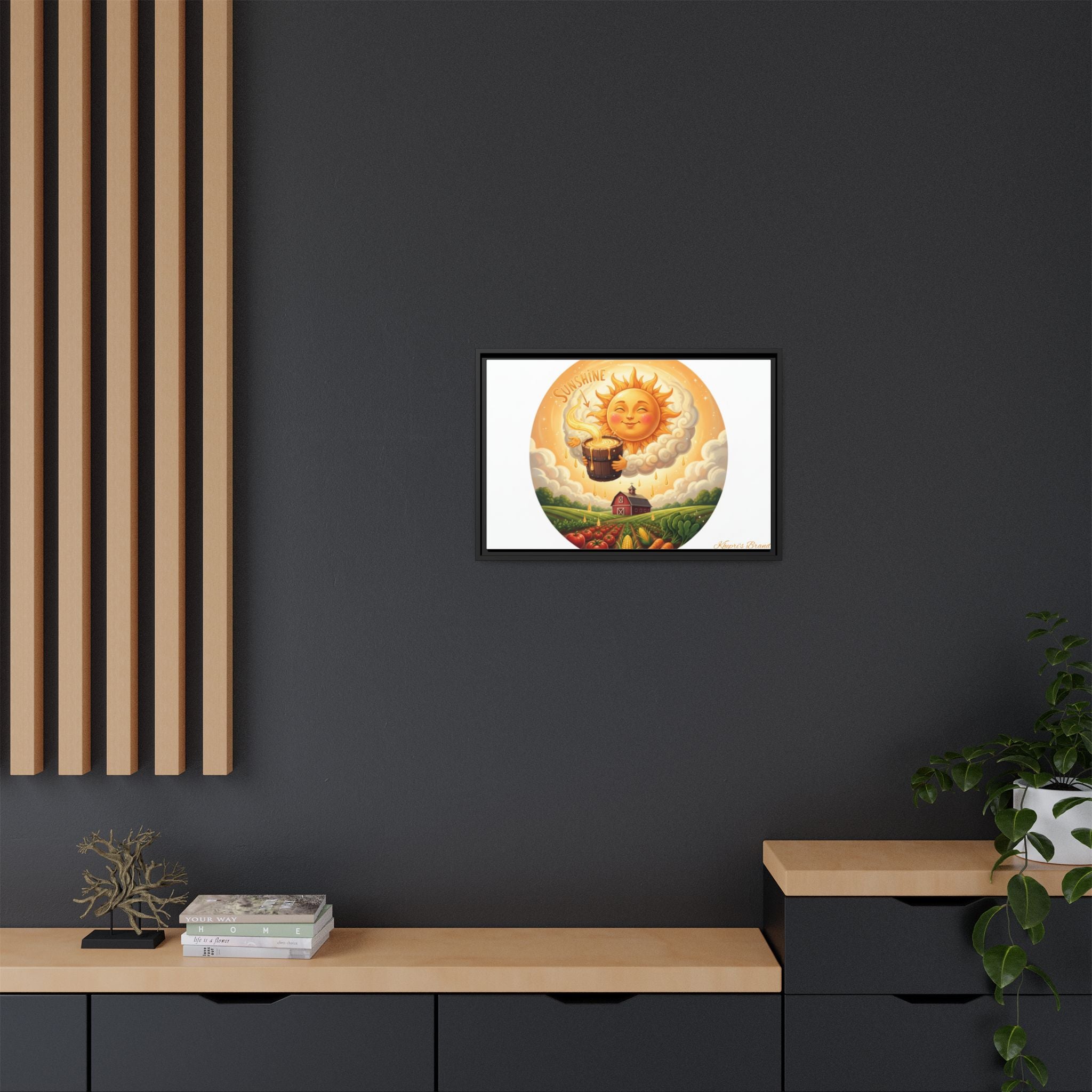Sun Drip-Framed Matte Picture