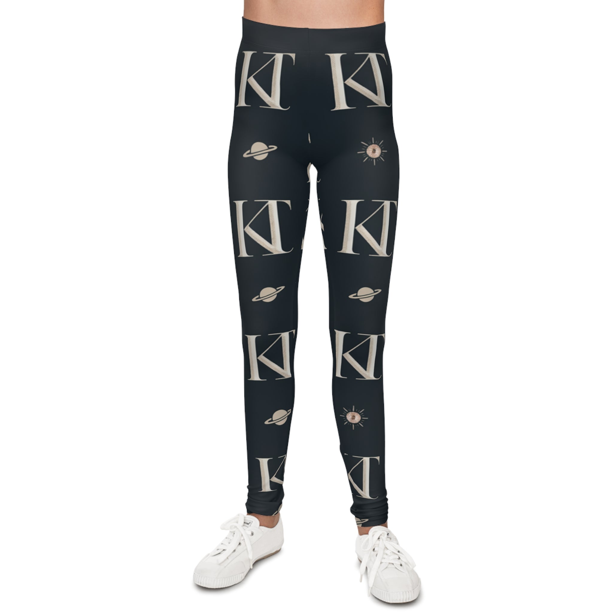 Celestial Youth Leggings, Cosmic Print Activewear, Space-themed Kids Apparel, Trendy Stretch Pants, Perfect for girls boys, Gifts