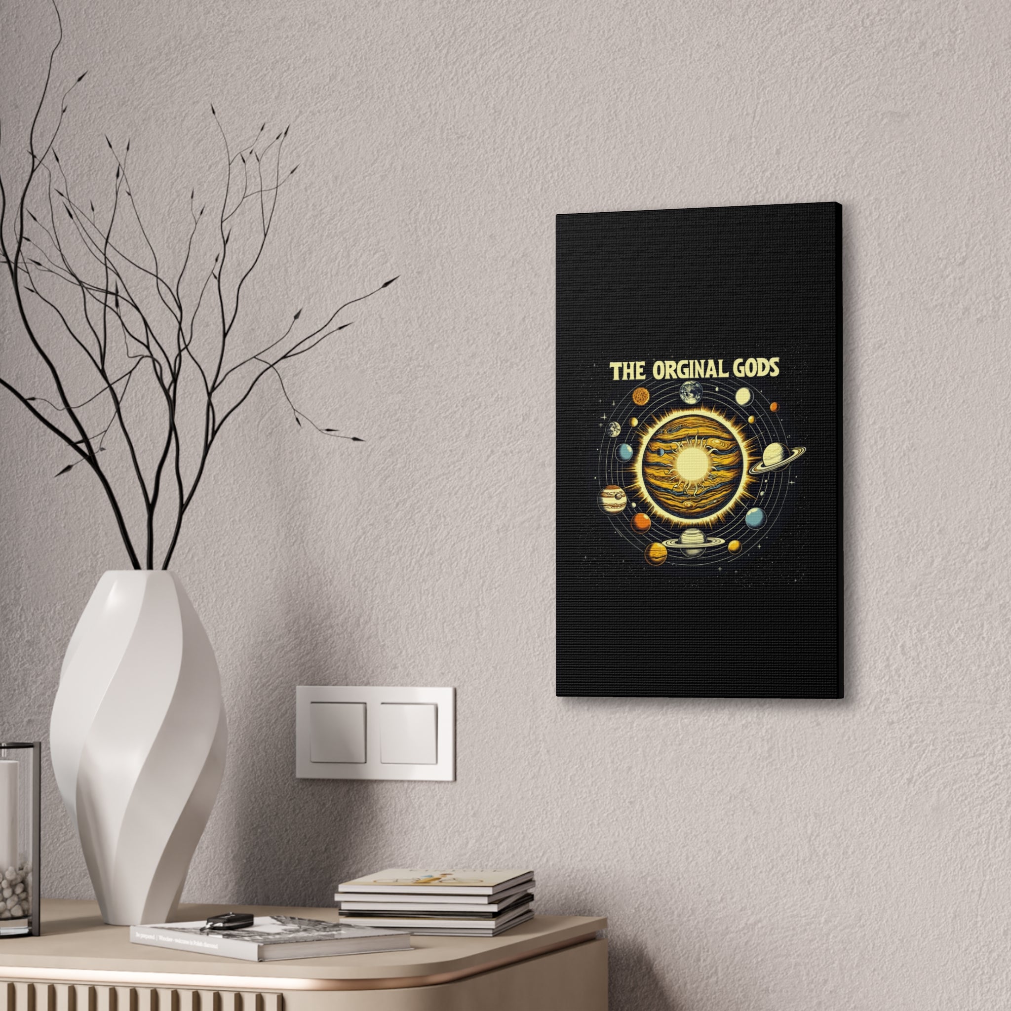 "The Original Gods" Canvas Wall Art — Classic Planetary Picture