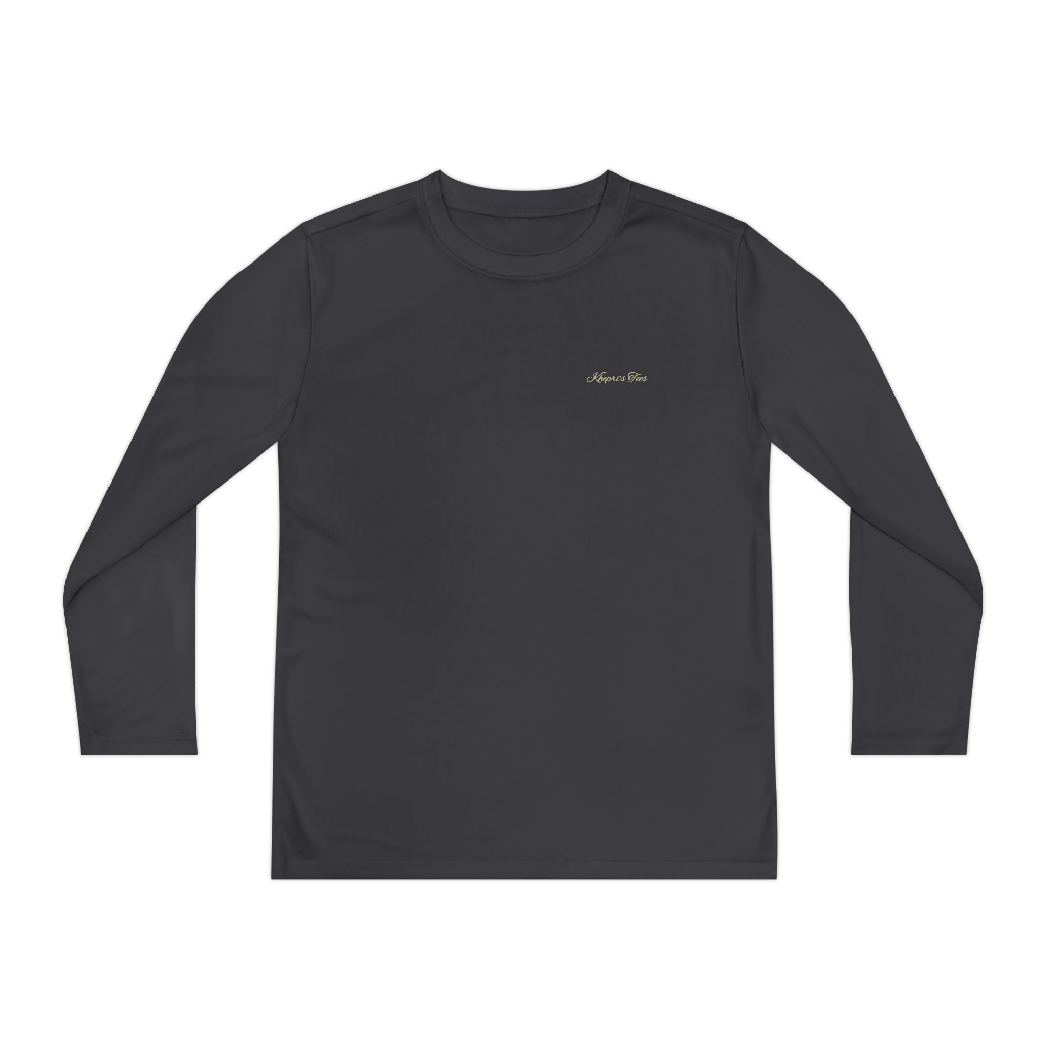 Eclipse-Youth Long Sleeve Tee — Minimal Gold Circle Back Logo