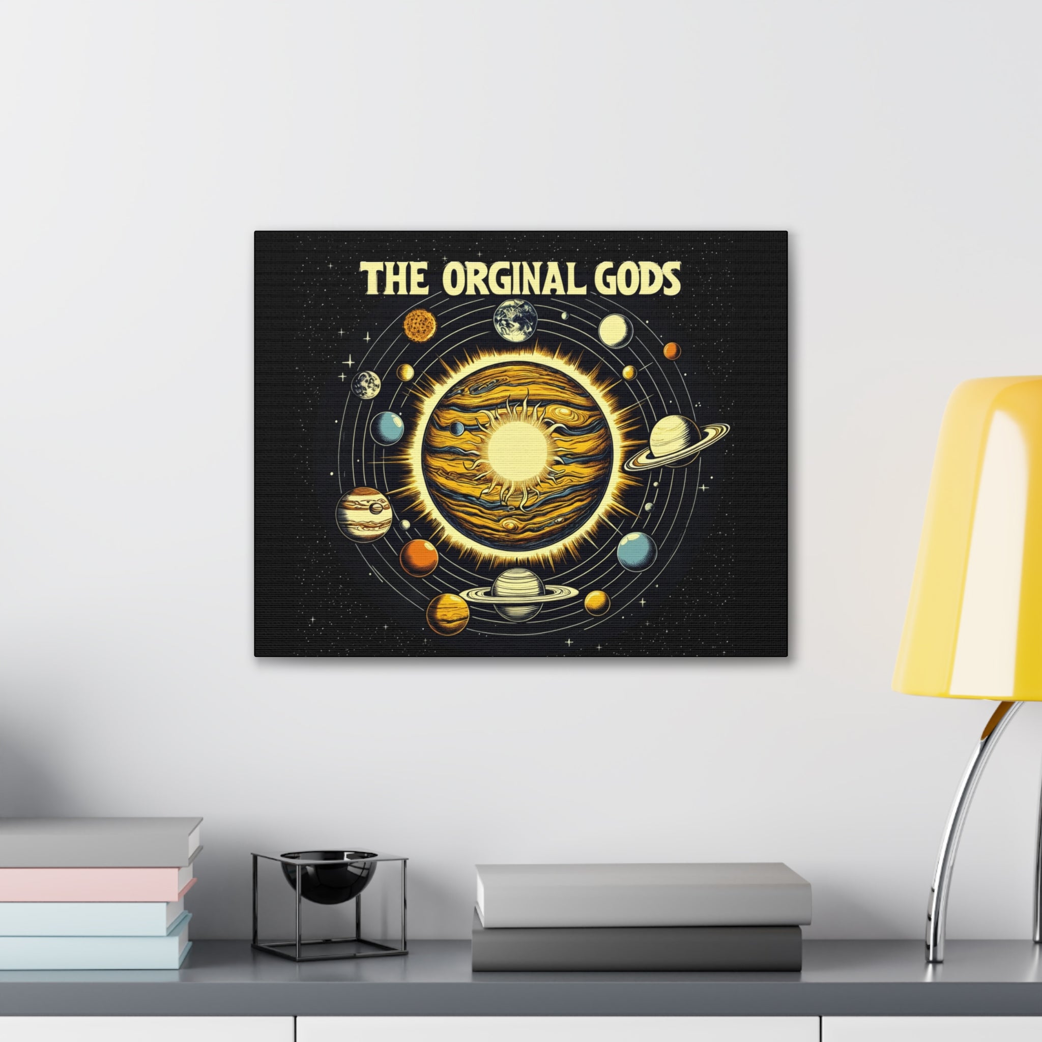 "The Original Gods" Canvas Wall Art — Classic Planetary Picture