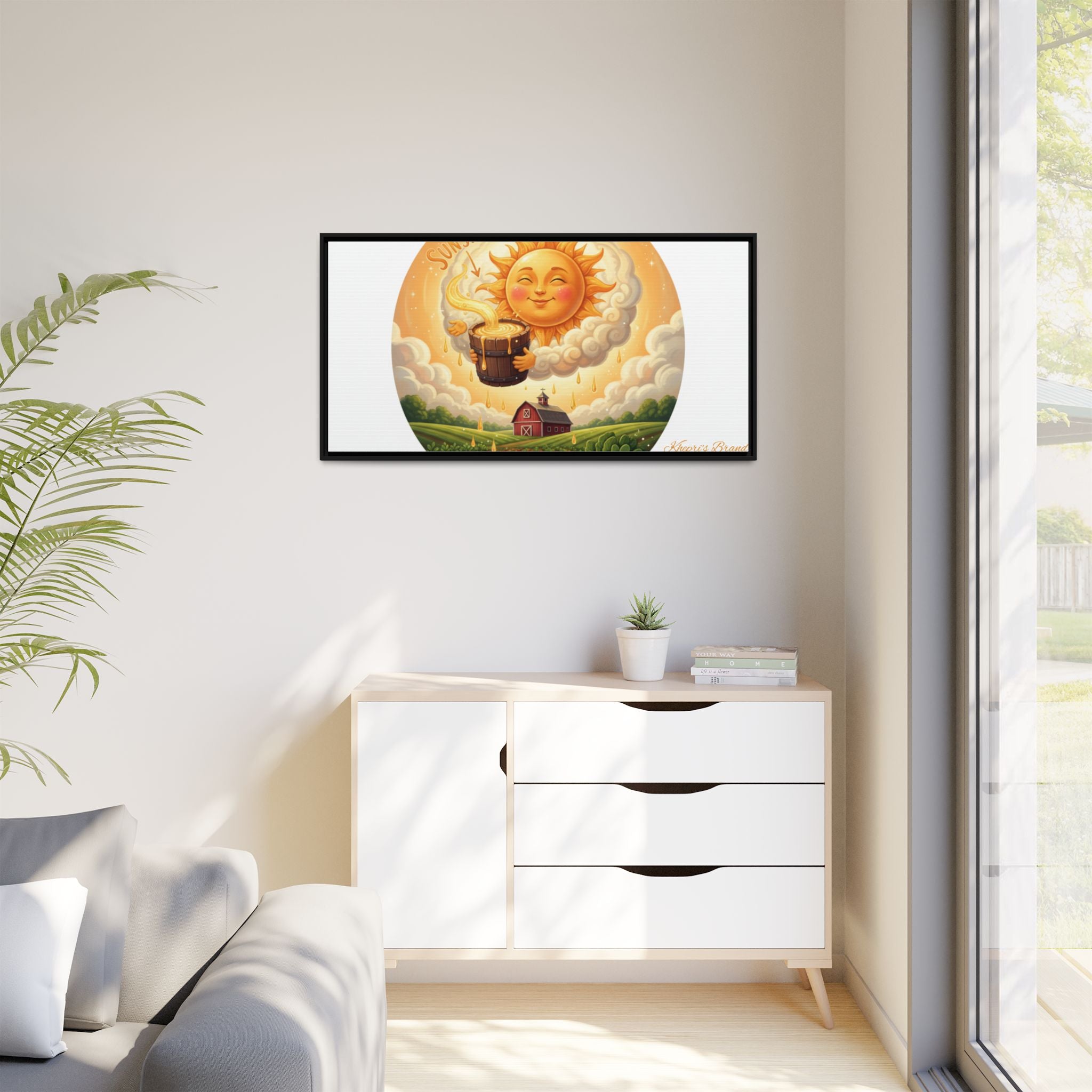 Sun Drip-Framed Matte Picture