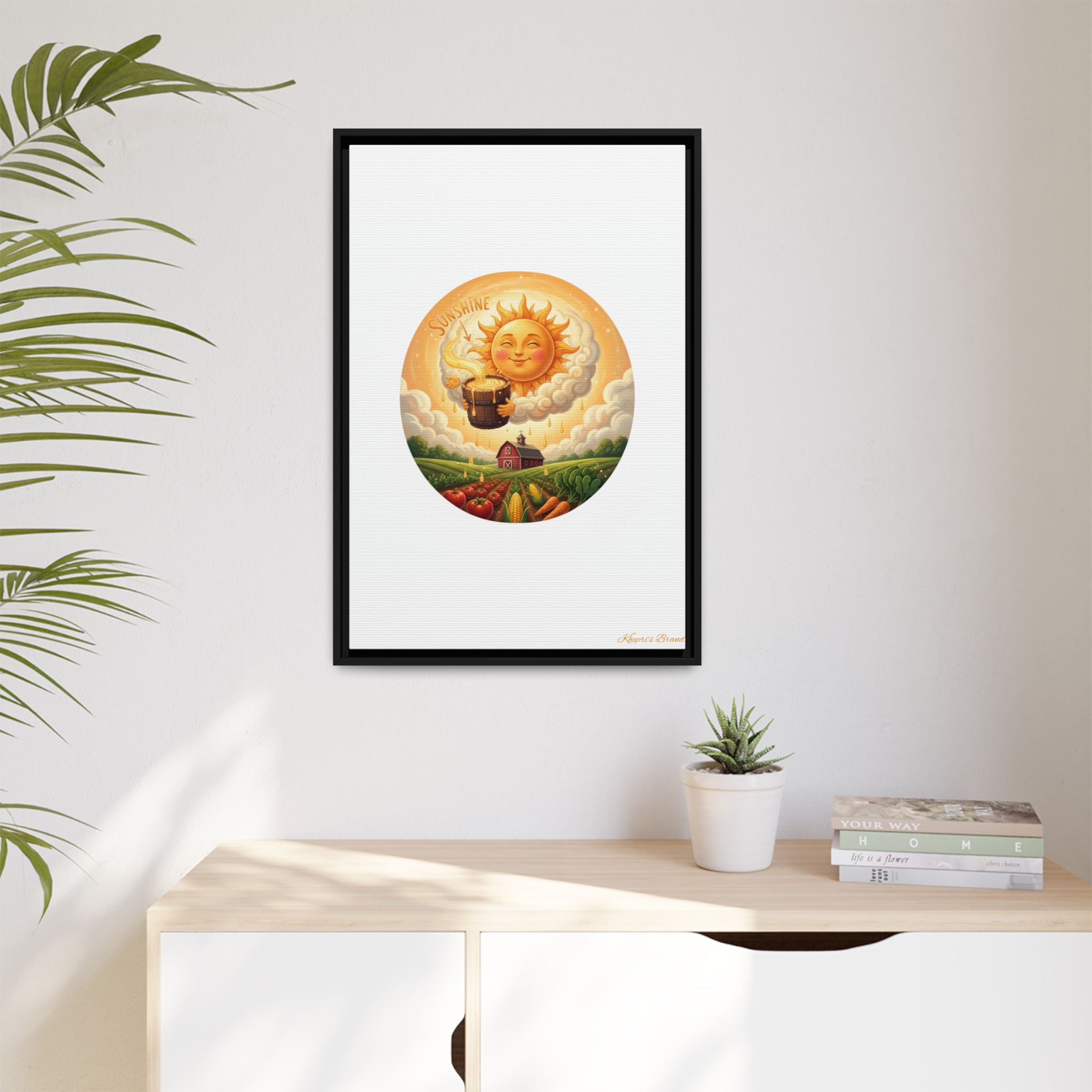 Sun Drip-Framed Matte Picture