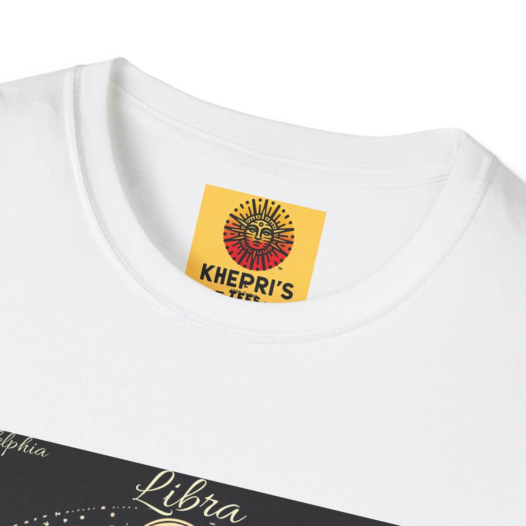 Libra Mystical Balance Unisex T-Shirt, Gift for Spirituals, Relaxed Fit, Ideal for Meditation, Personal Reminder, Personal Growth, Unisex Apparel