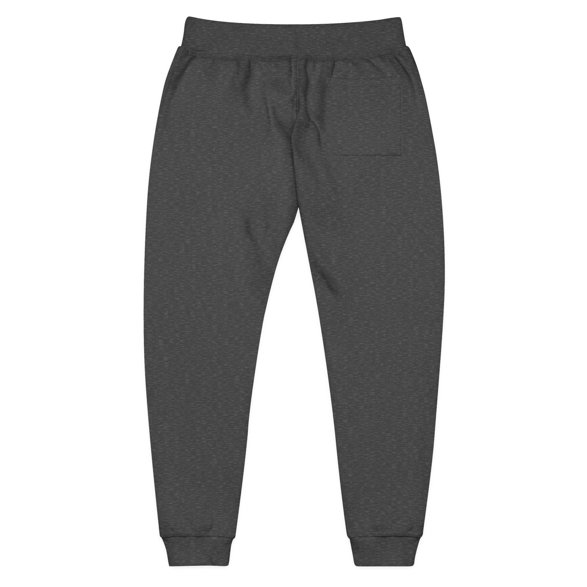 Cozy Unisex Fleece Sweatpants with Embroidery, Perfect for Lounging, Outdoor Activities, Gift for Him/Her, Personalized Relaxation Wear