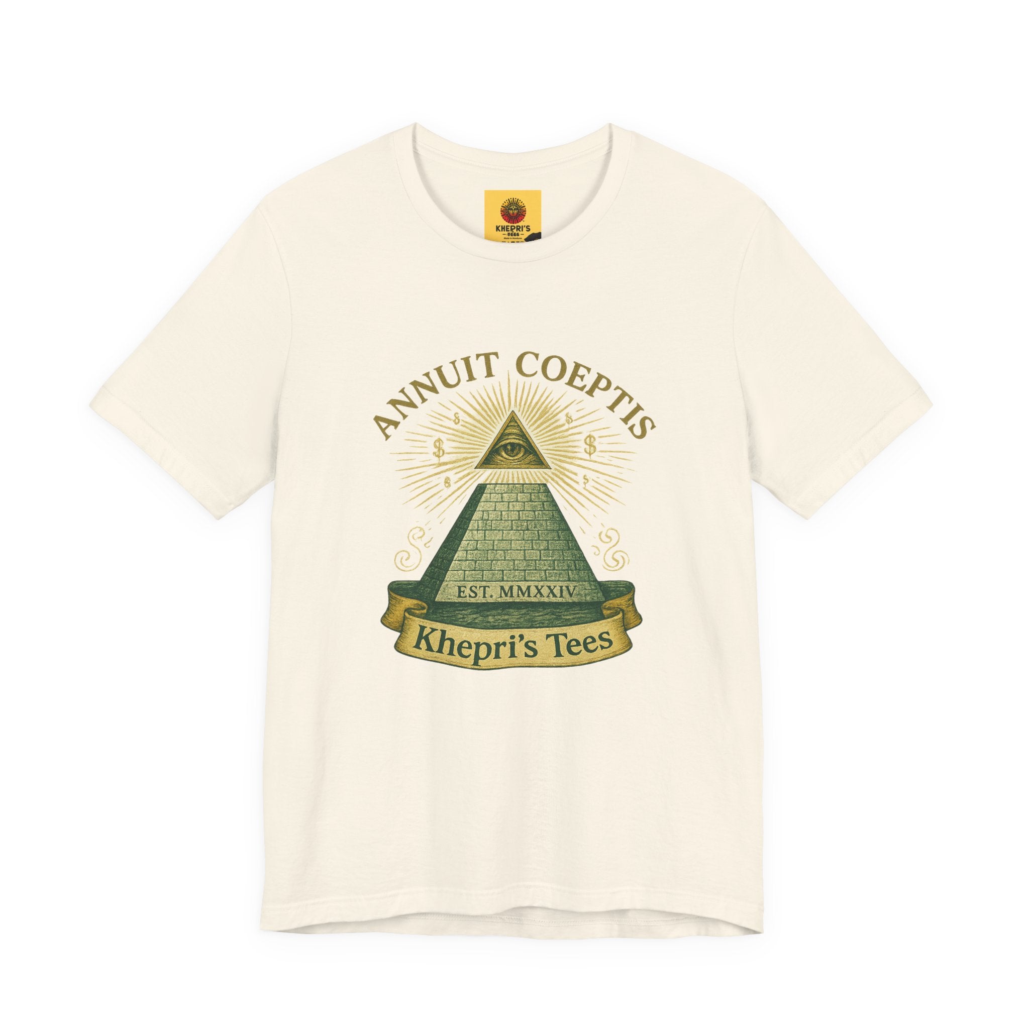 Sun God Money Graphic Tee — Dollar Bill Inspired Design