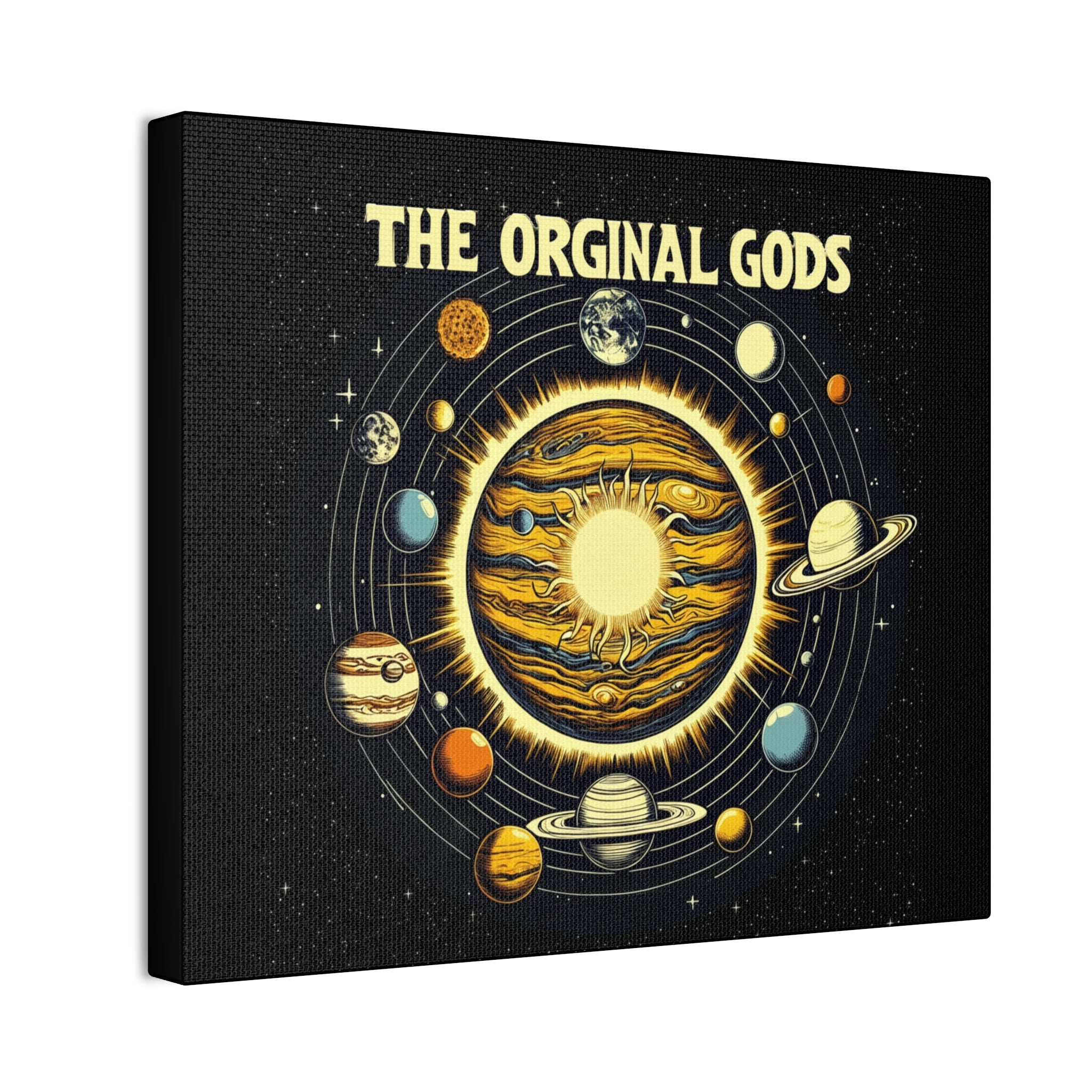 "The Original Gods" Canvas Wall Art — Classic Planetary Picture