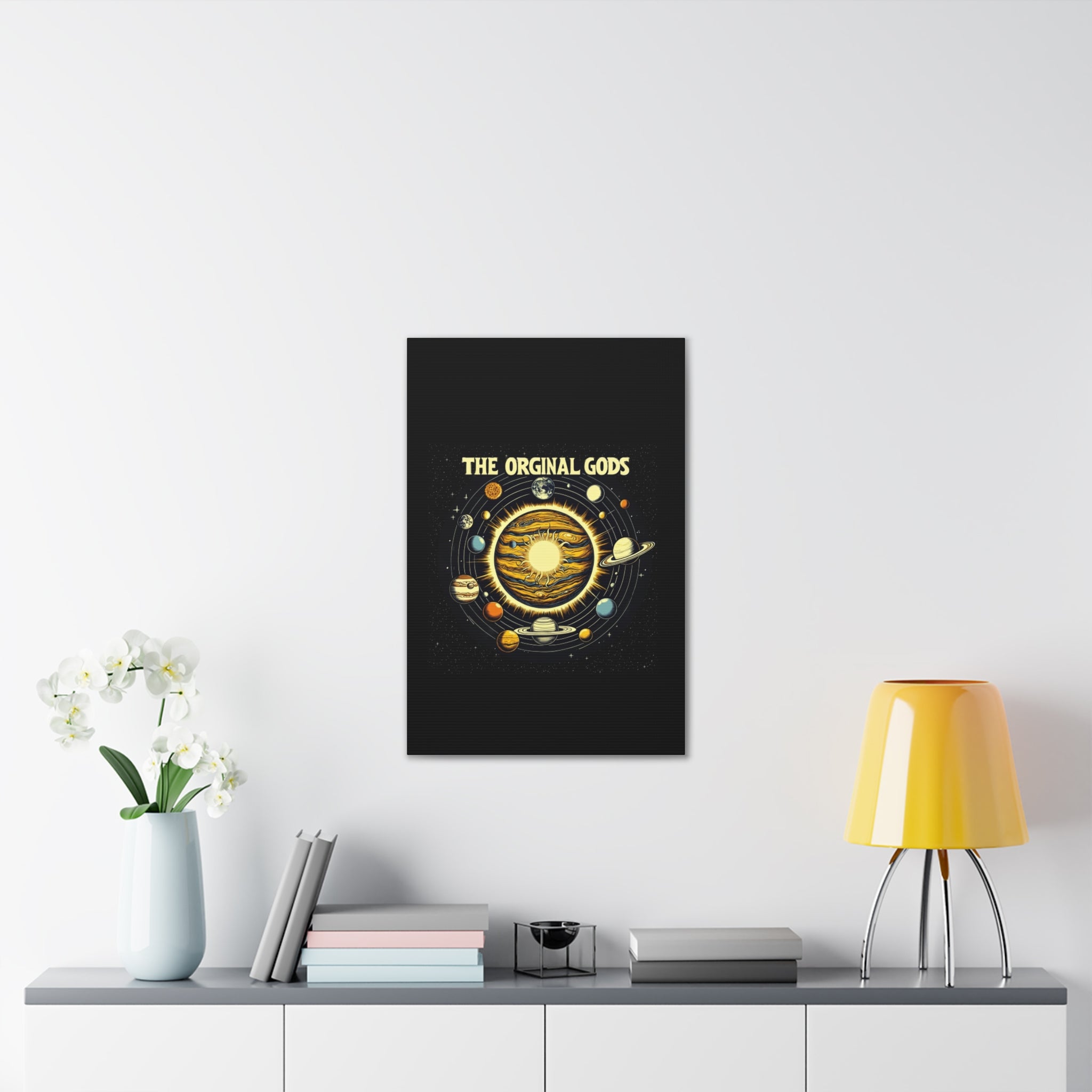 "The Original Gods" Canvas Wall Art — Classic Planetary Picture