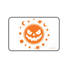 Halloween Desk Mat with Spooky Pumpkin and Stars Design, Mouse Pad, Office Decor, Fall Home Accessories, Perfect for Seasonal Gifting