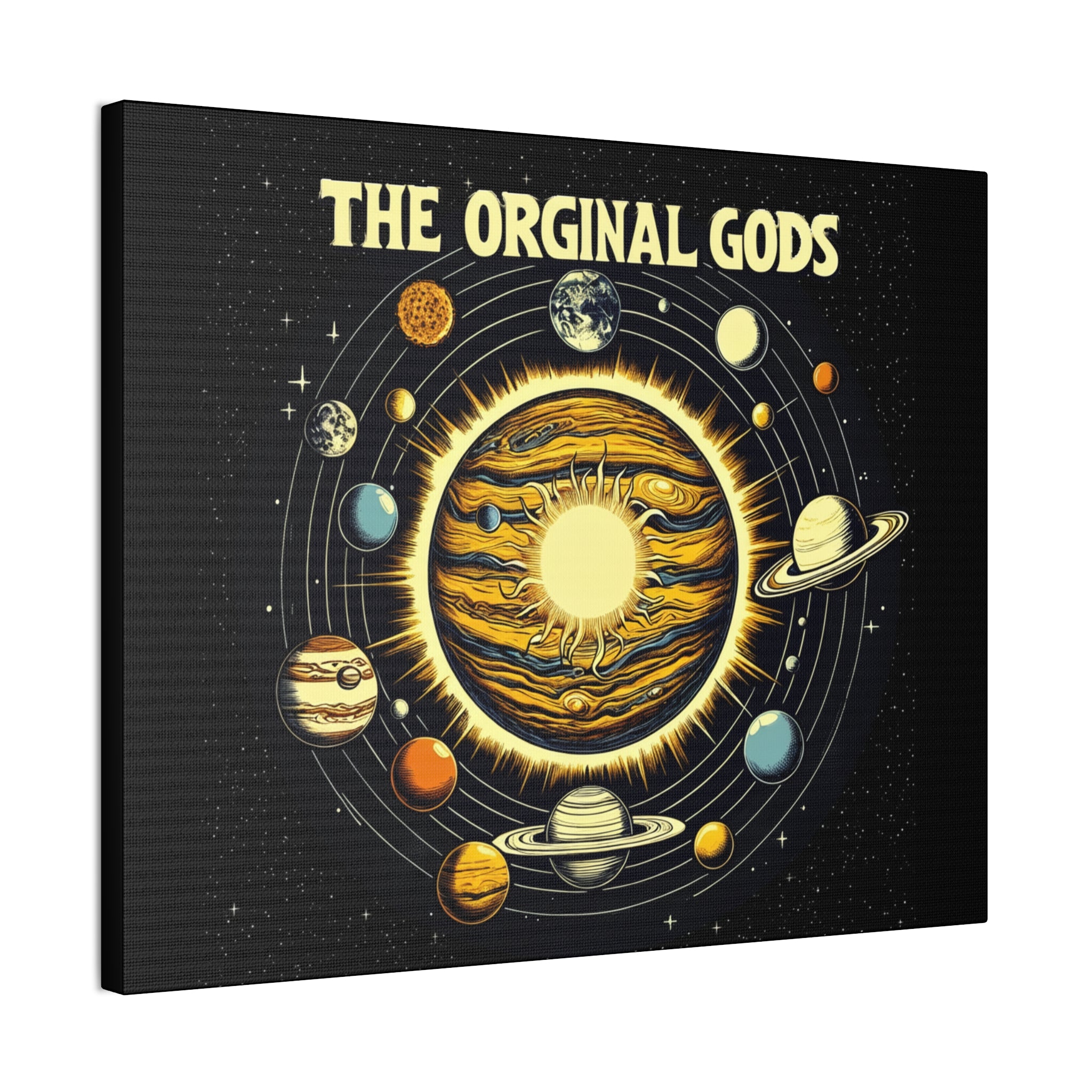 "The Original Gods" Canvas Wall Art — Classic Planetary Picture
