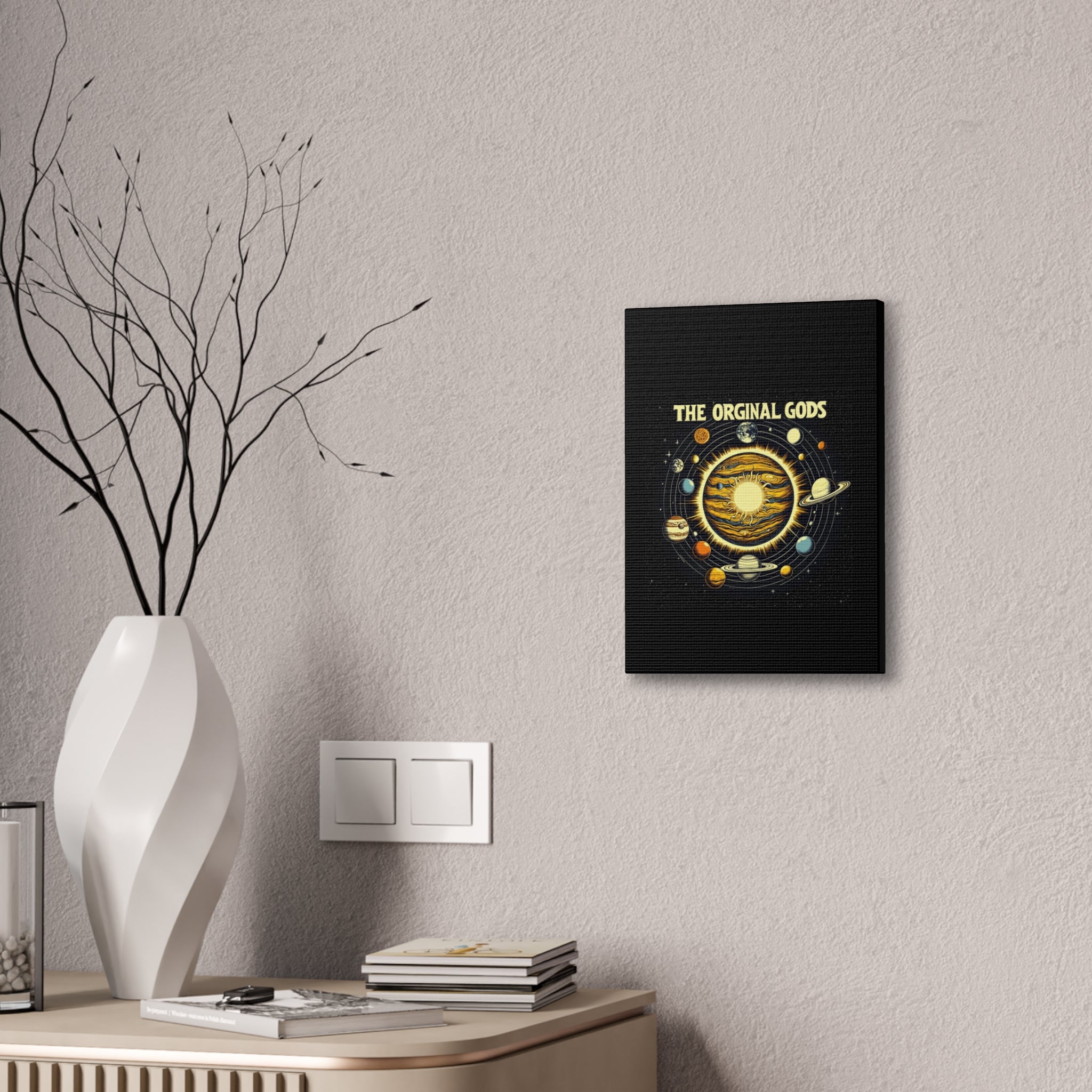 "The Original Gods" Canvas Wall Art — Classic Planetary Picture