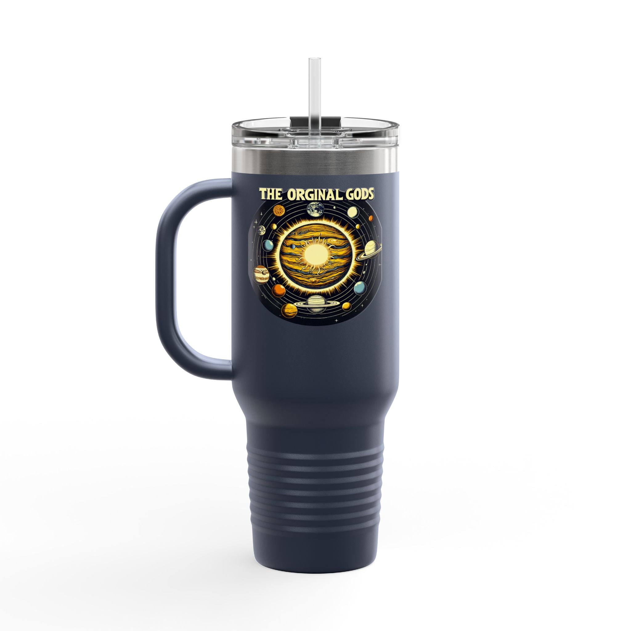"The Original Gods" 40oz Insulated Travel Mug —Solar System Design