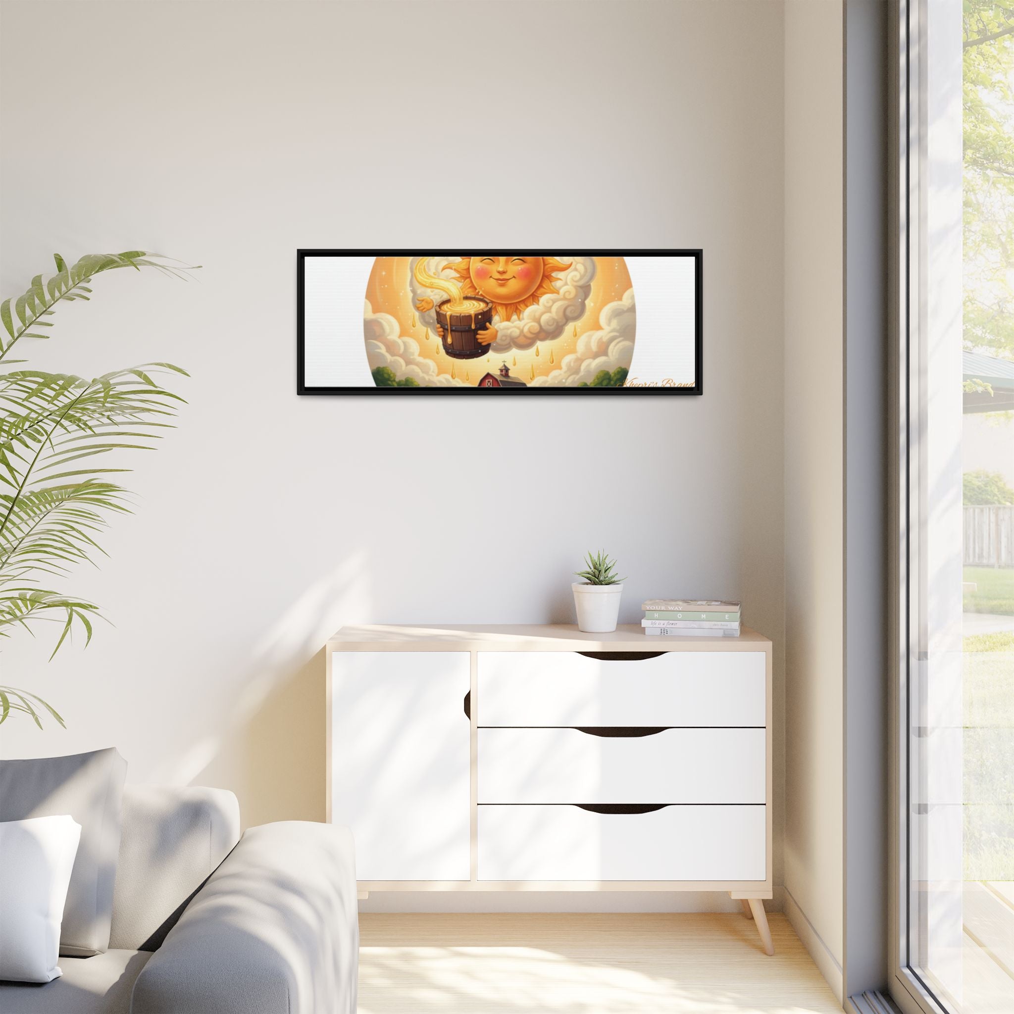 Sun Drip-Framed Matte Picture