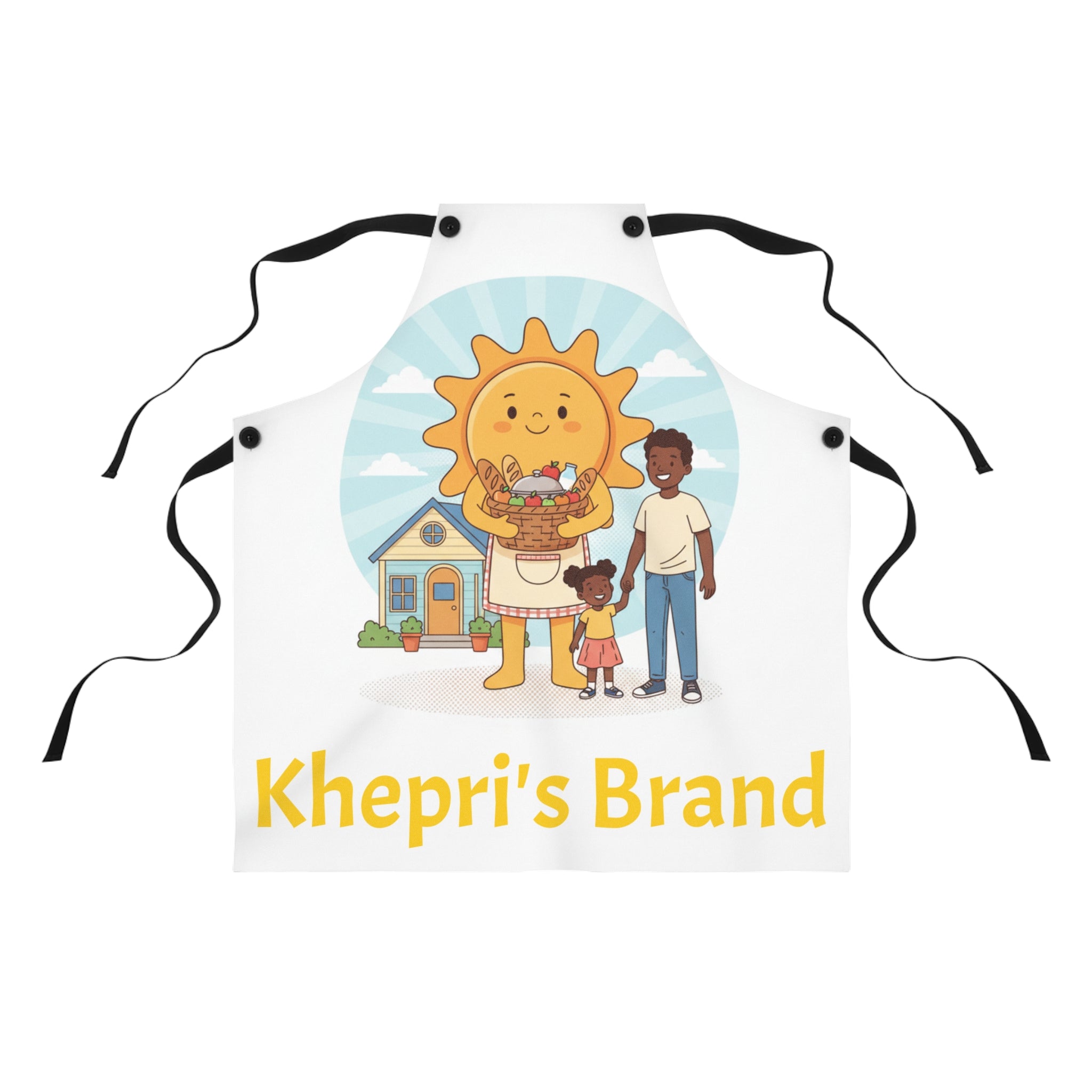 Khepri’s Sunny Family Kitchen Apron — 'Sun Providing Food' Nursing & Cooking Apron
