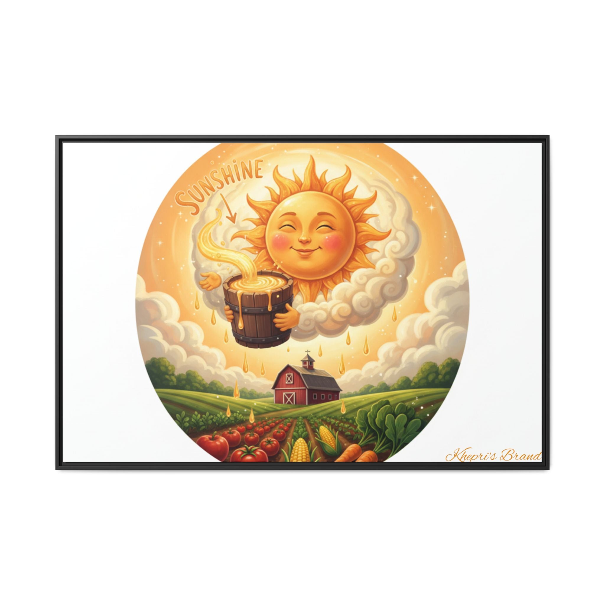 Sun Drip-Framed Matte Picture