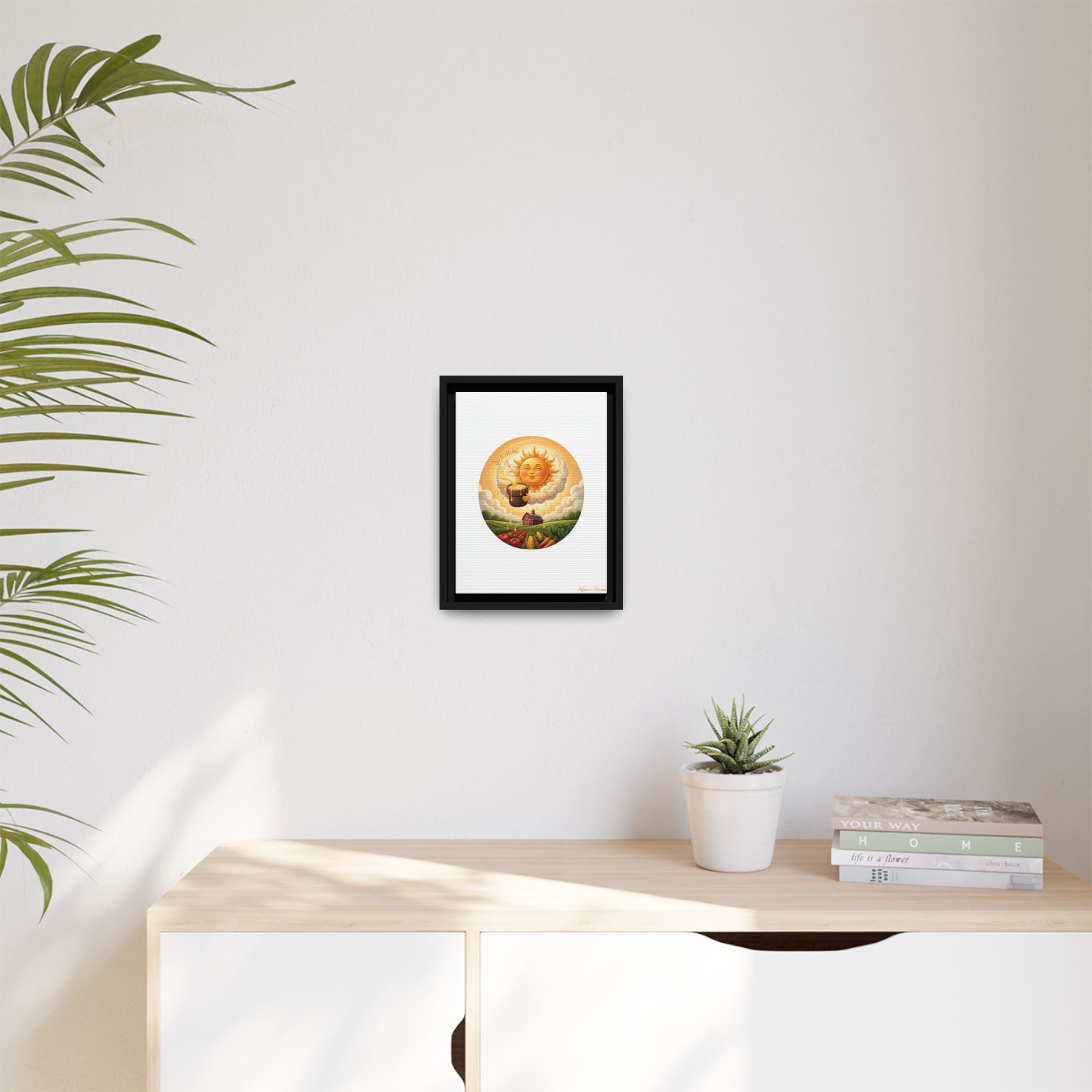 Sun Drip-Framed Matte Picture