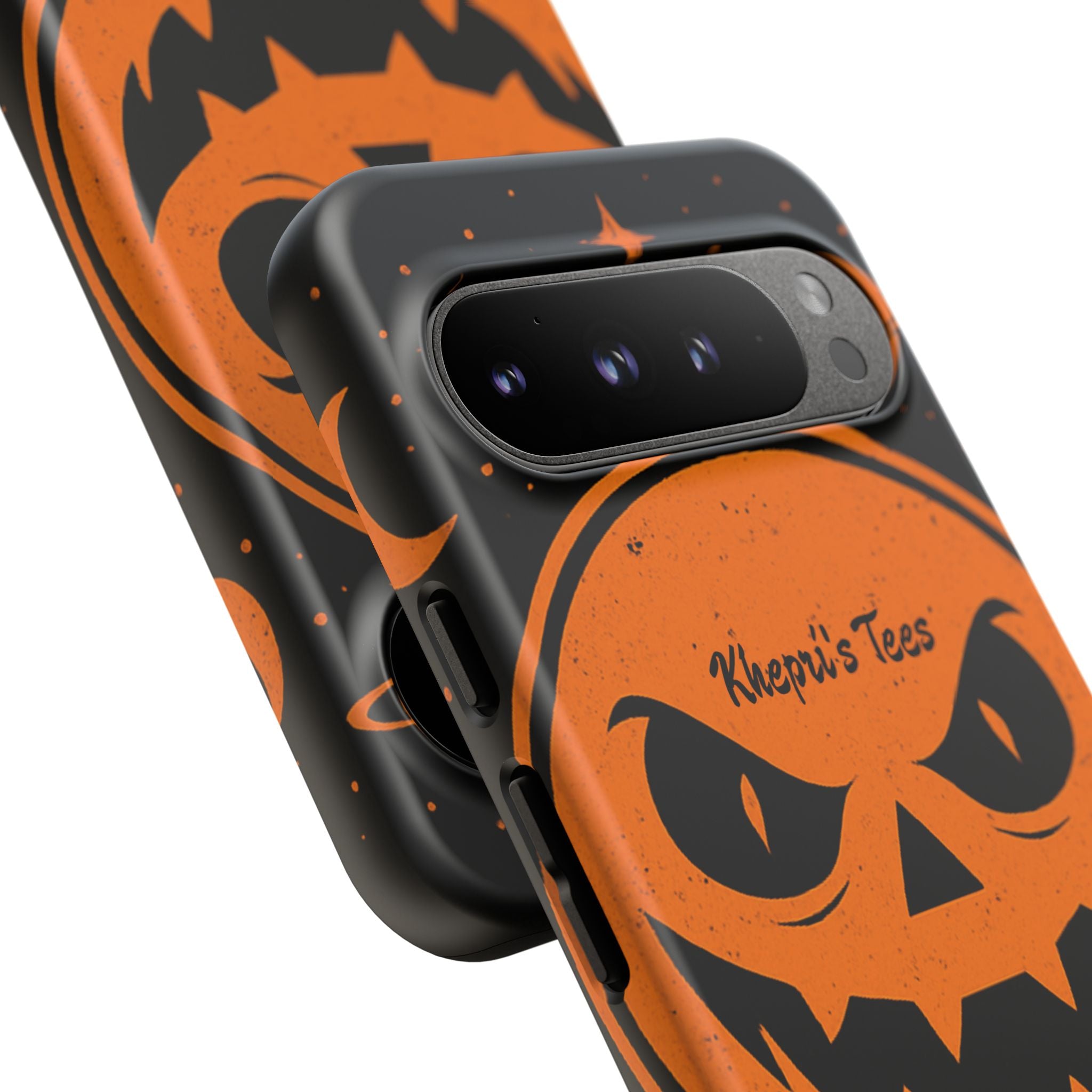 Halloween Monster Sun Phone Case, Spooky Cell Phone Cover, Tough Case for Halloween Lovers, Galaxy Print Phone Accessory, Kids & Adults Gift