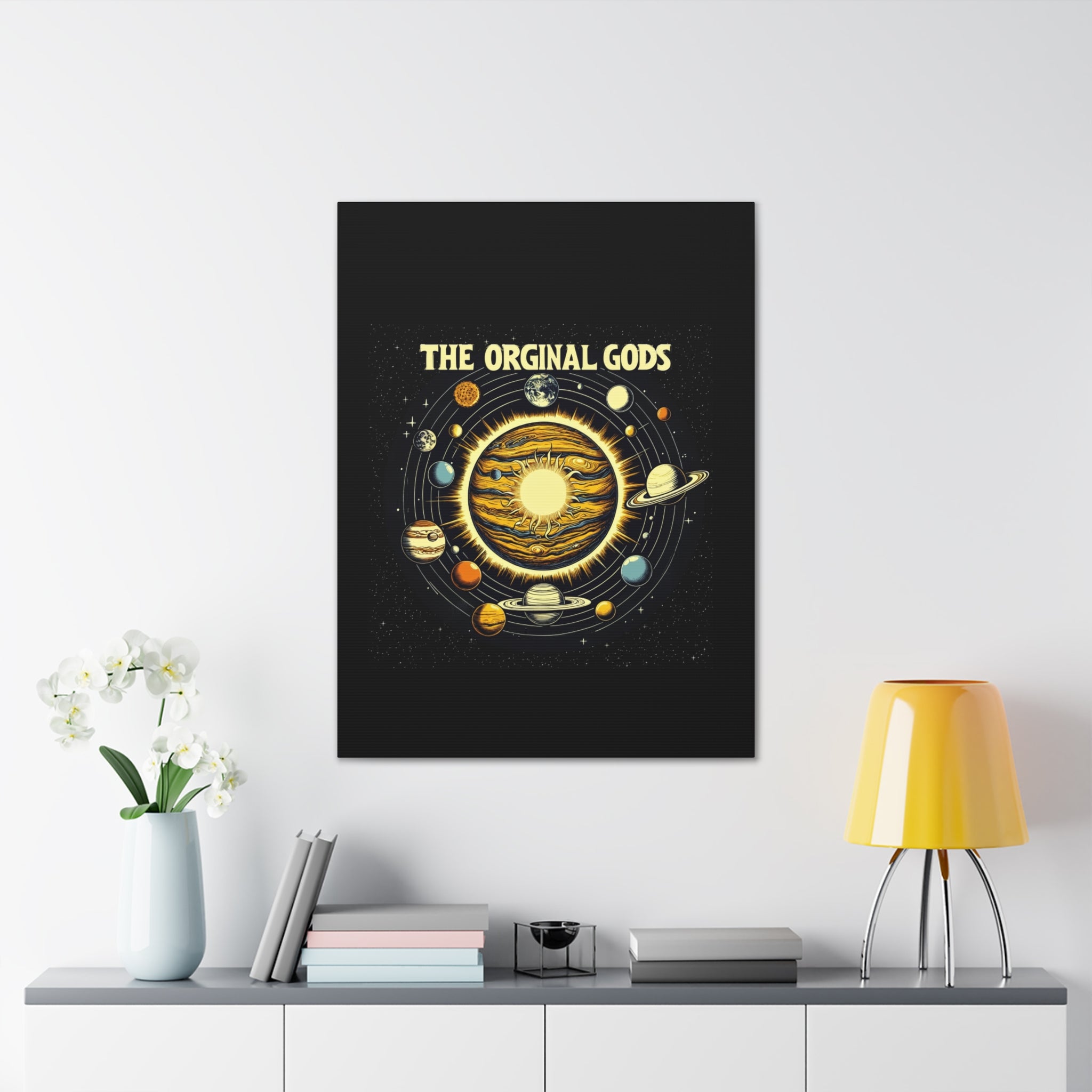"The Original Gods" Canvas Wall Art — Classic Planetary Picture