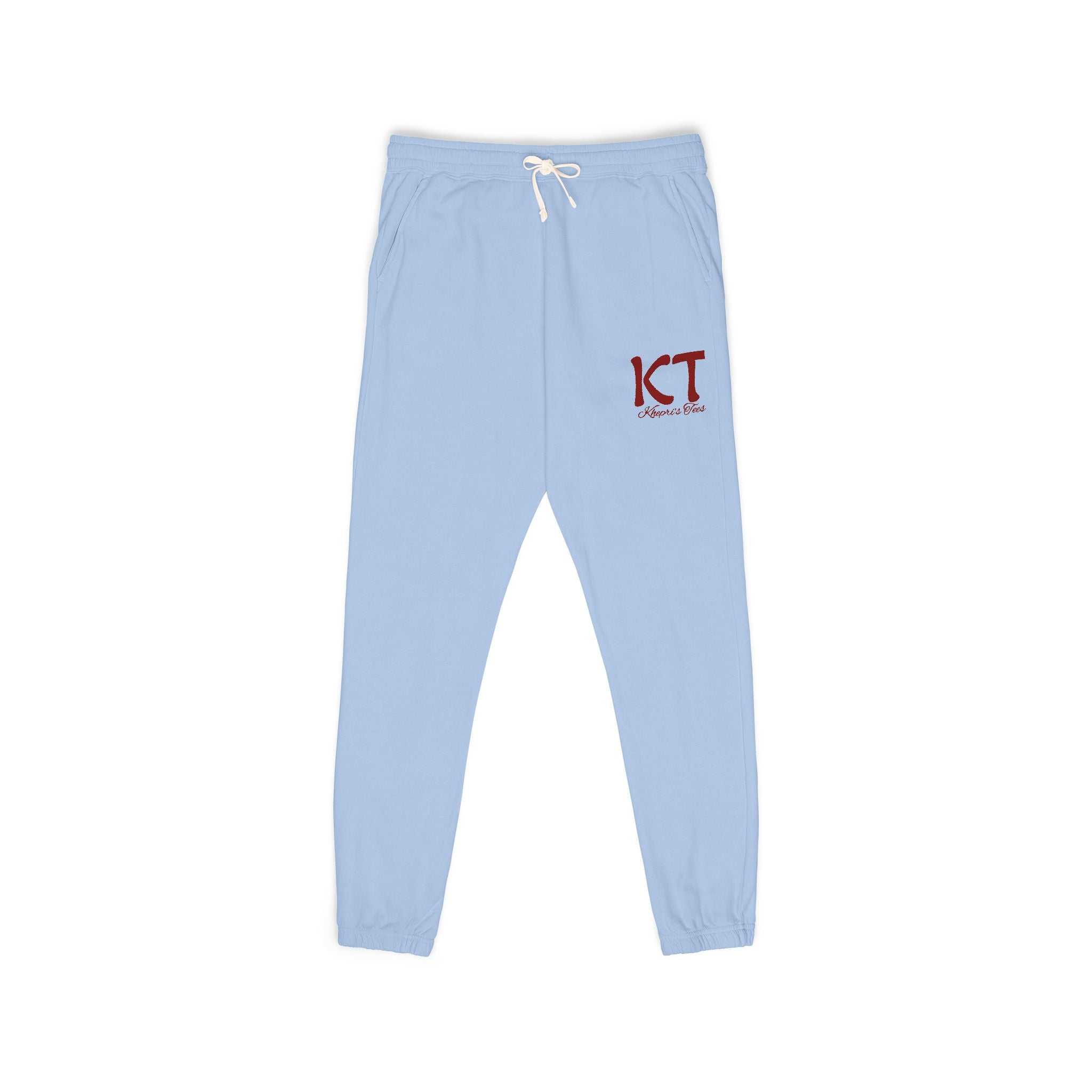 (Red)Comfy Fleece KT Sweatpants for Everyone - Cozy Loungewear, Perfect for Relaxing, Gifts, Travel, Indoor Wear, Khepri's Tees Fashion Pants