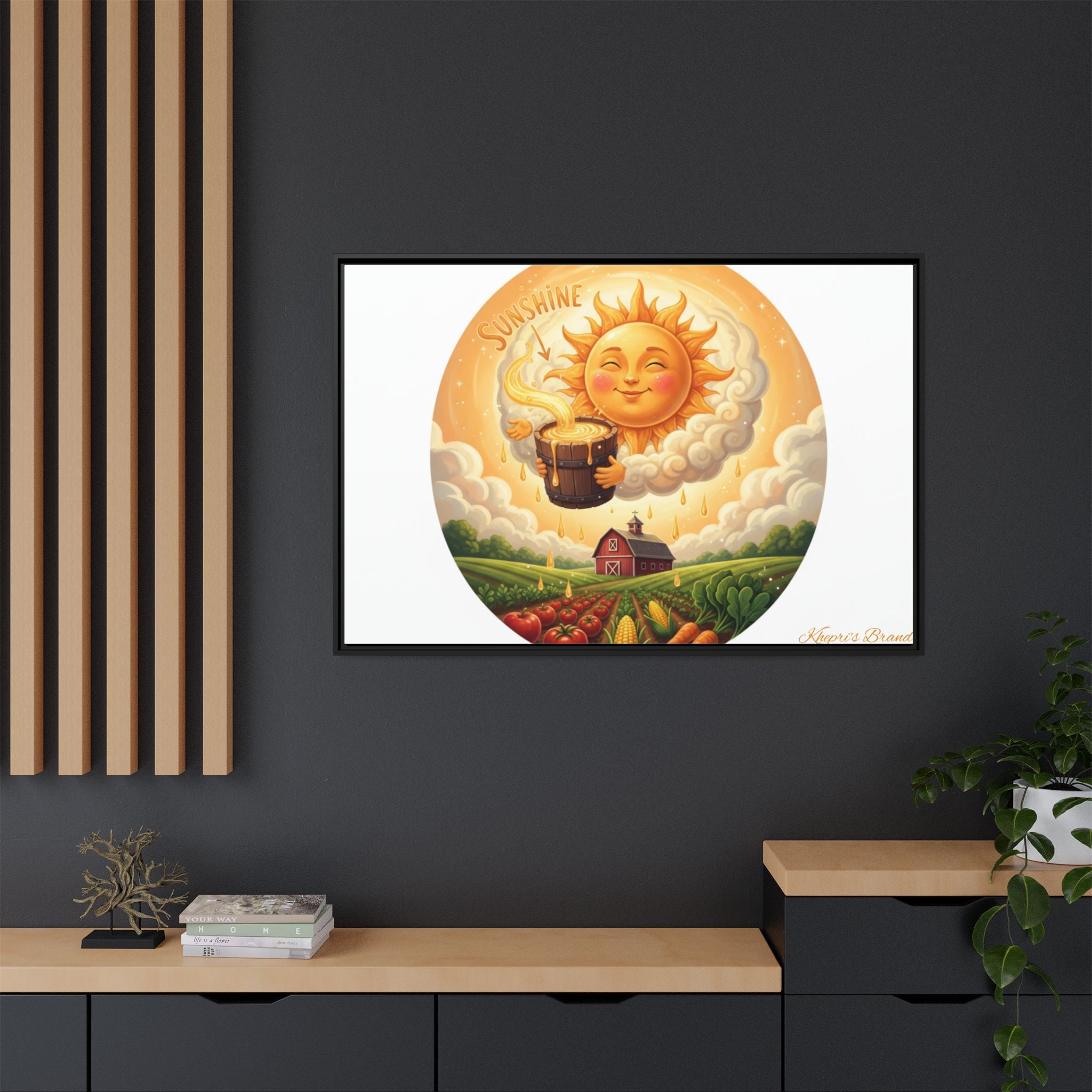 Sun Drip-Framed Matte Picture