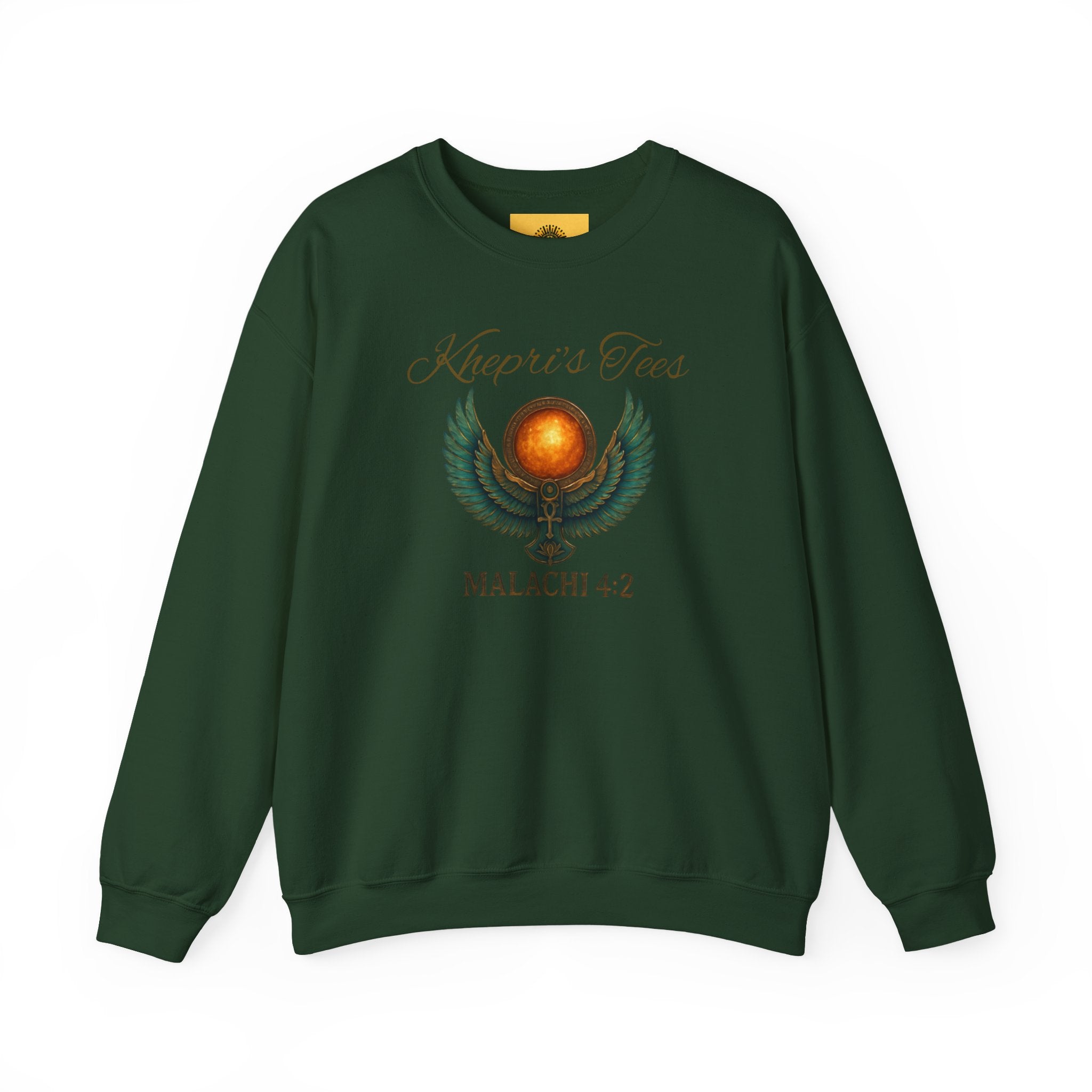 Malachi 4:2 Spiritual Wisdom Crewneck Sweatshirt - Cozy Gift for Faith Lovers, Inspirational Apparel, Versatile Layering, Unique Christian Design
