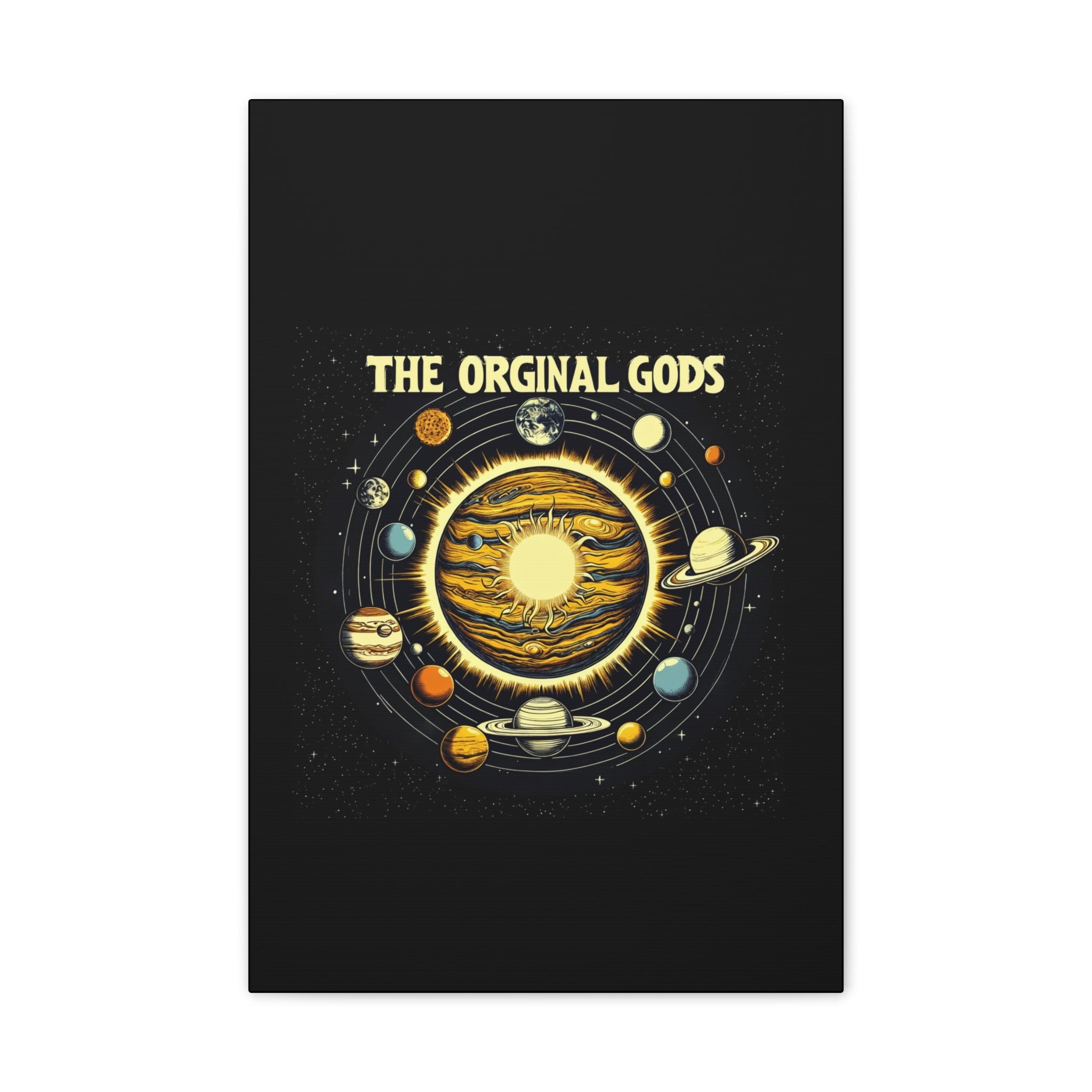 "The Original Gods" Canvas Wall Art — Classic Planetary Picture
