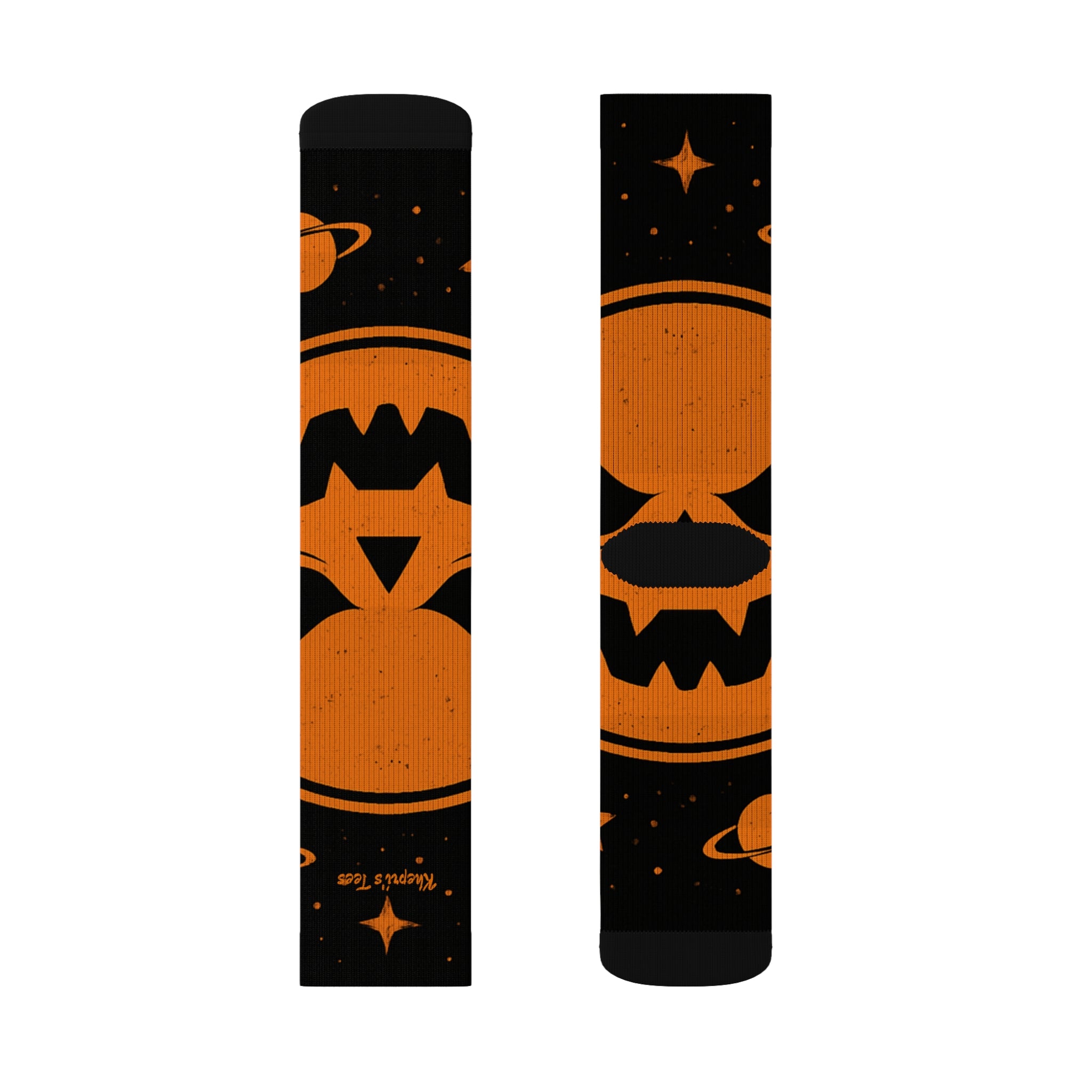 Halloween-Themed Sublimation Socks, Spooky Gift for Fall Festivals, Unique Autumn Accessories, Pumpkin Patterned Socks, Halloween [...]