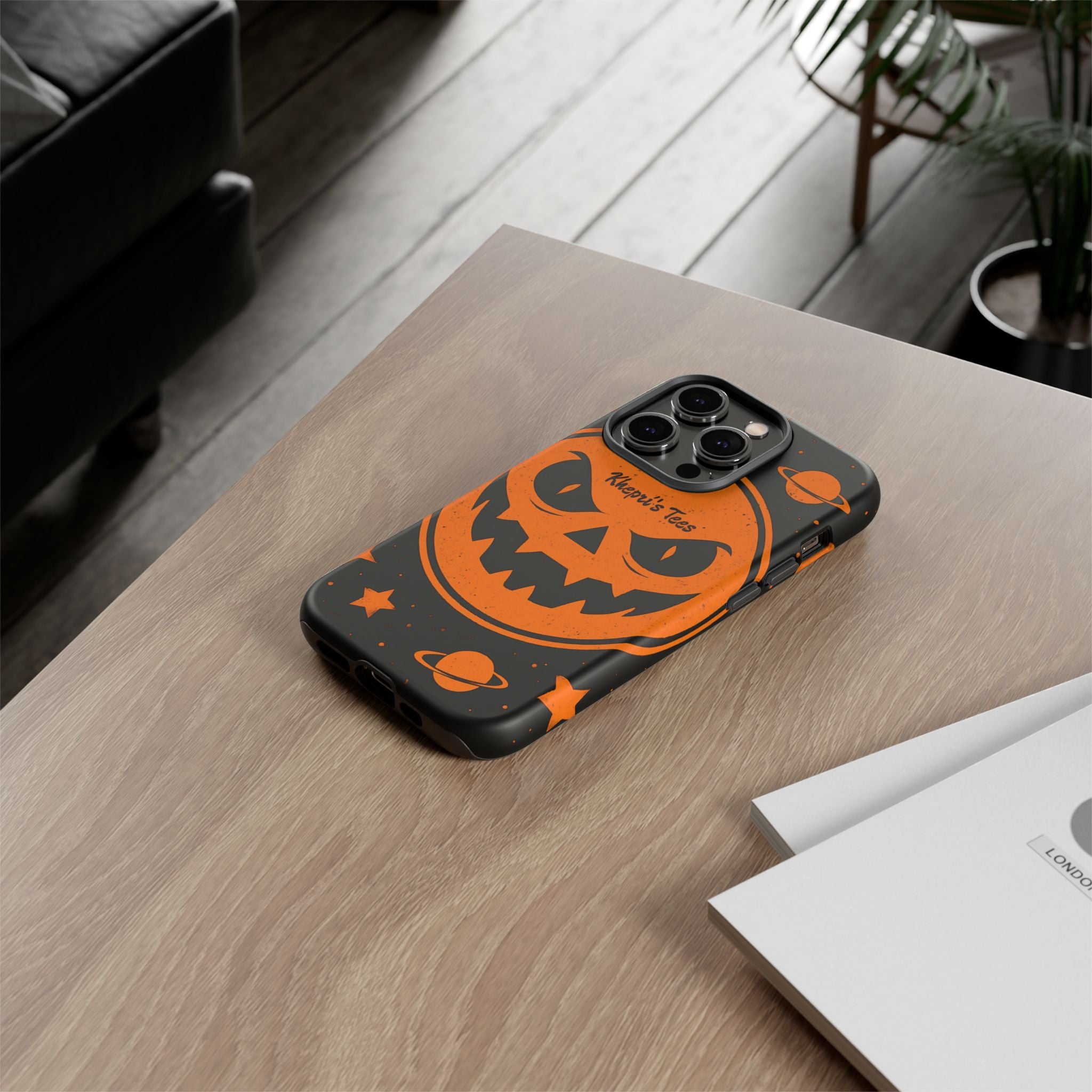 Halloween Phone Case, Spooky Cell Phone Cover, Tough Case for Halloween Lovers, Galaxy Print Phone Accessory, Kids & Adults Gift