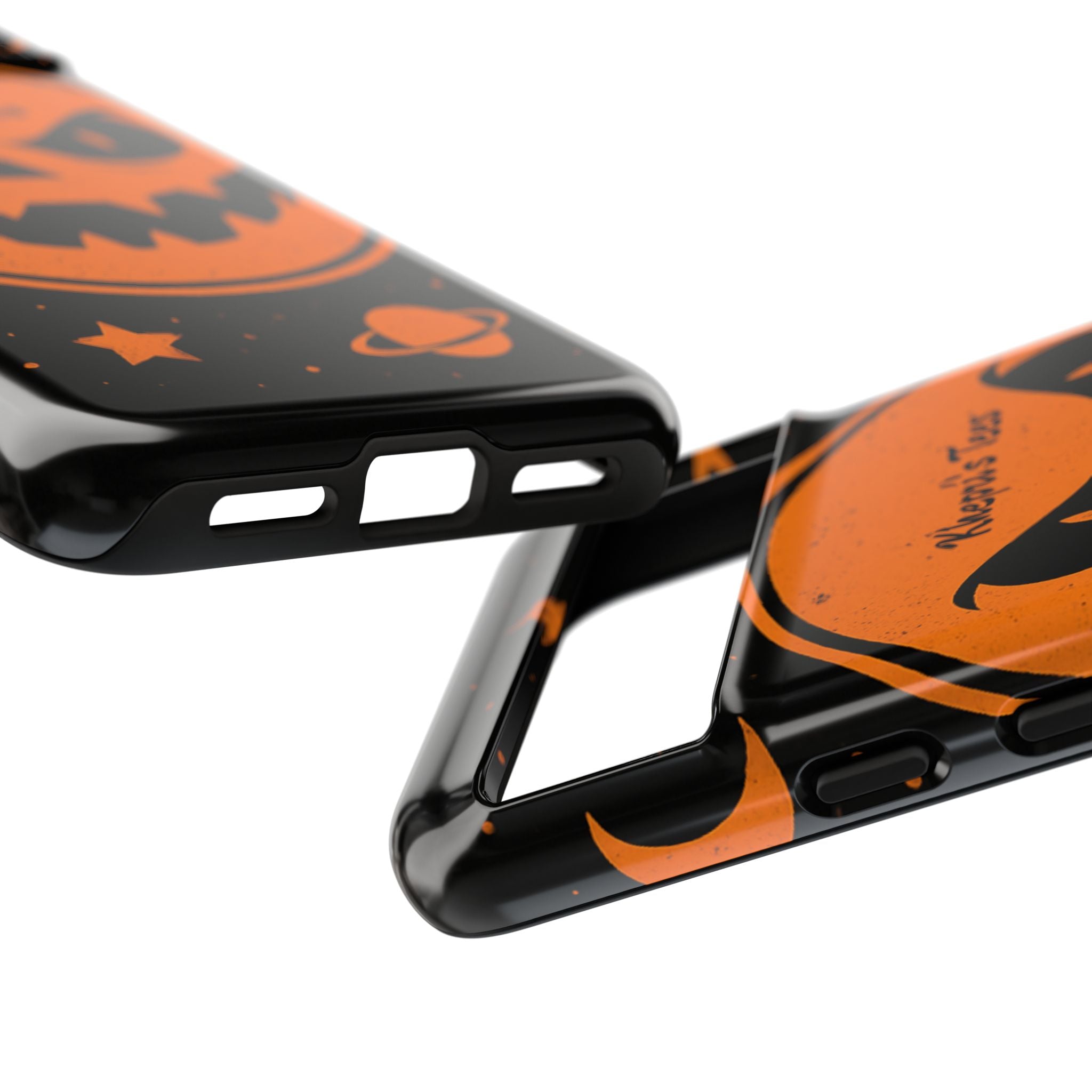 Halloween Monster Sun Phone Case, Spooky Cell Phone Cover, Tough Case for Halloween Lovers, Galaxy Print Phone Accessory, Kids & Adults Gift