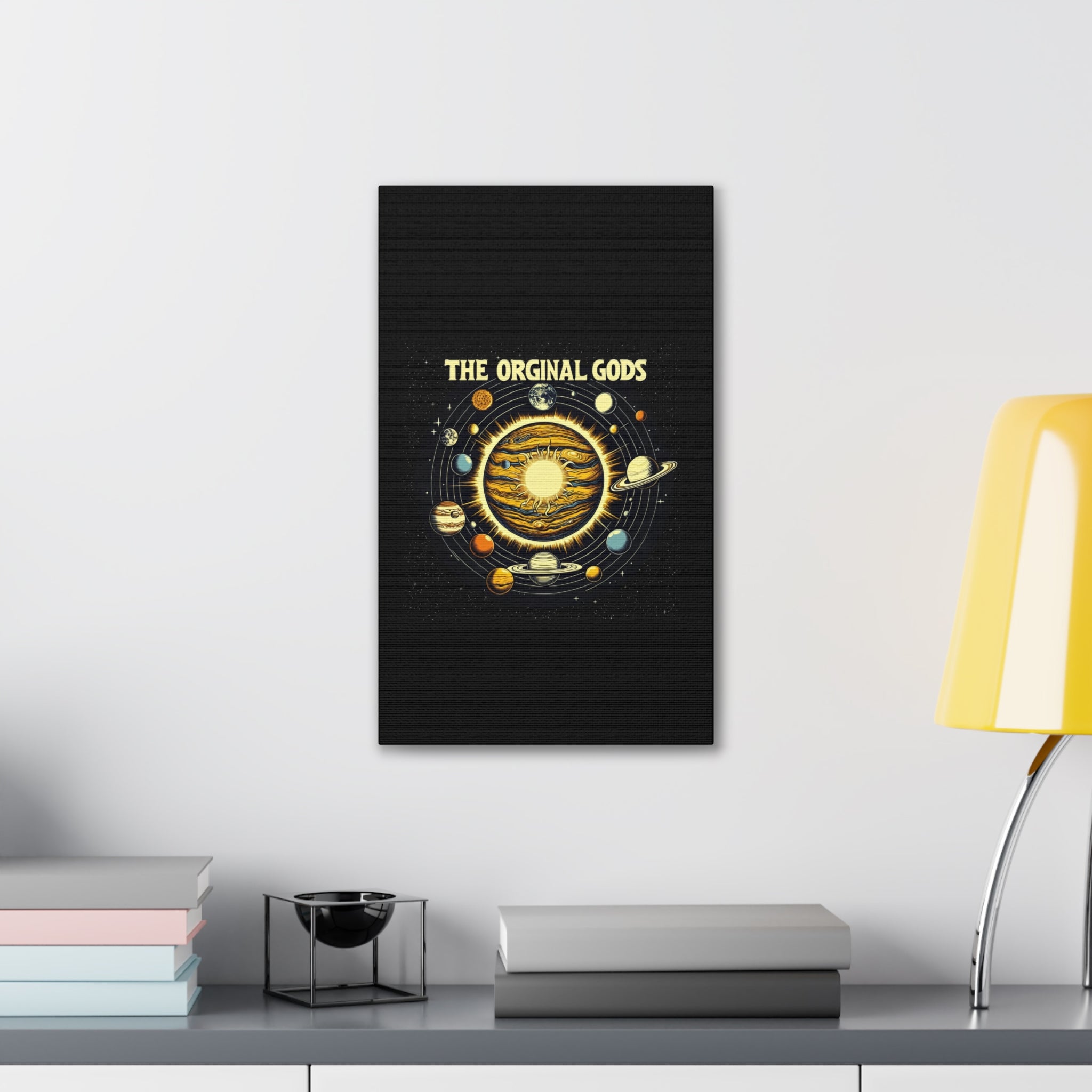"The Original Gods" Canvas Wall Art — Classic Planetary Picture