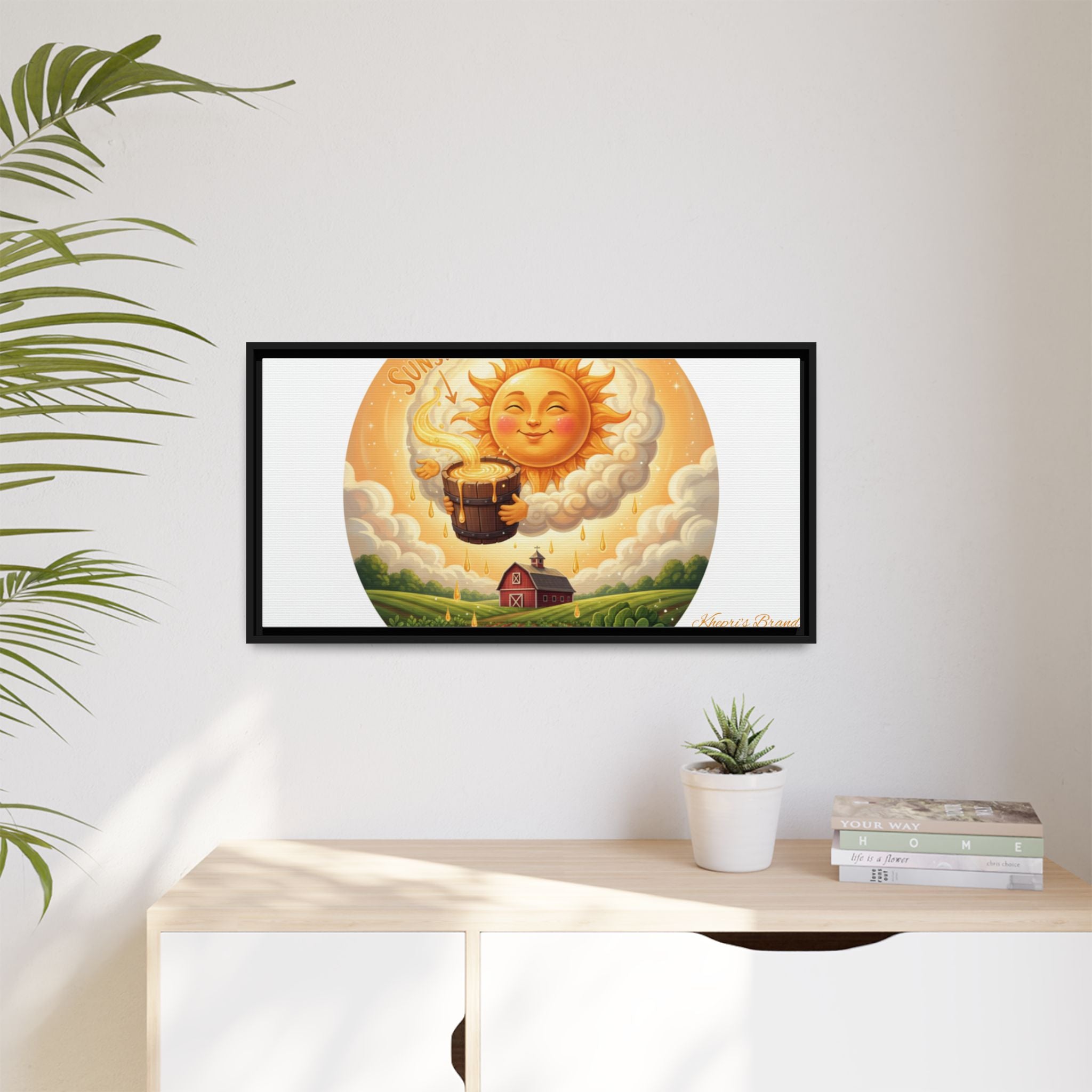 Sun Drip-Framed Matte Picture