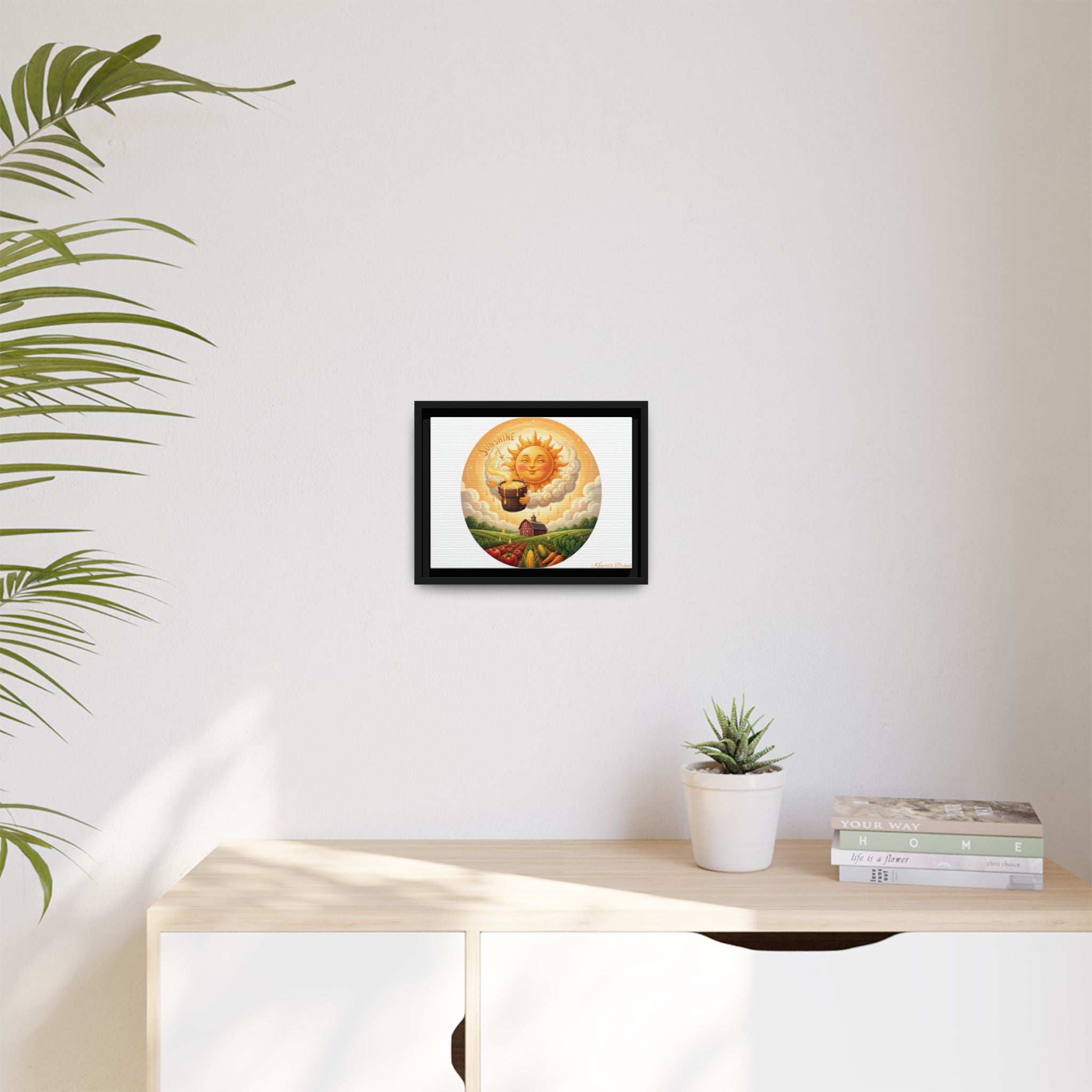 Sun Drip-Framed Matte Picture