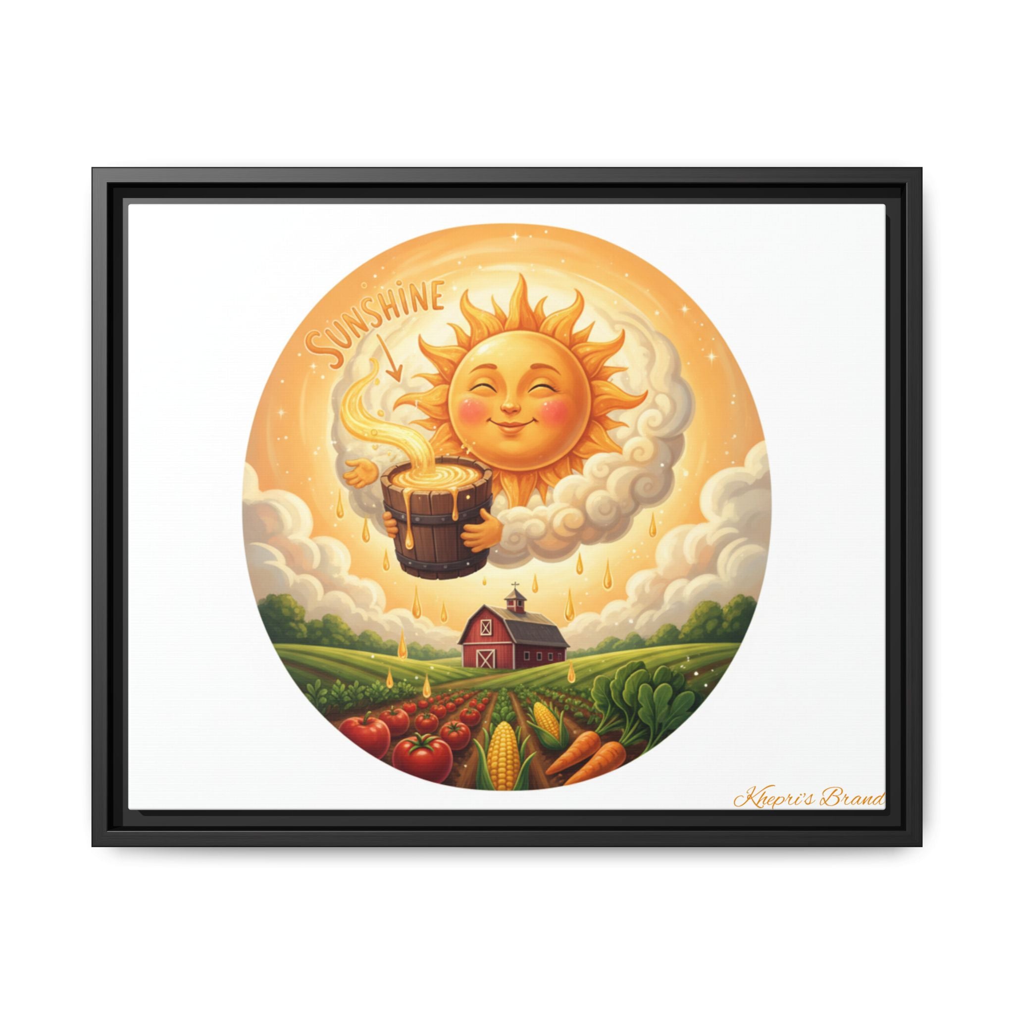 Sun Drip-Framed Matte Picture