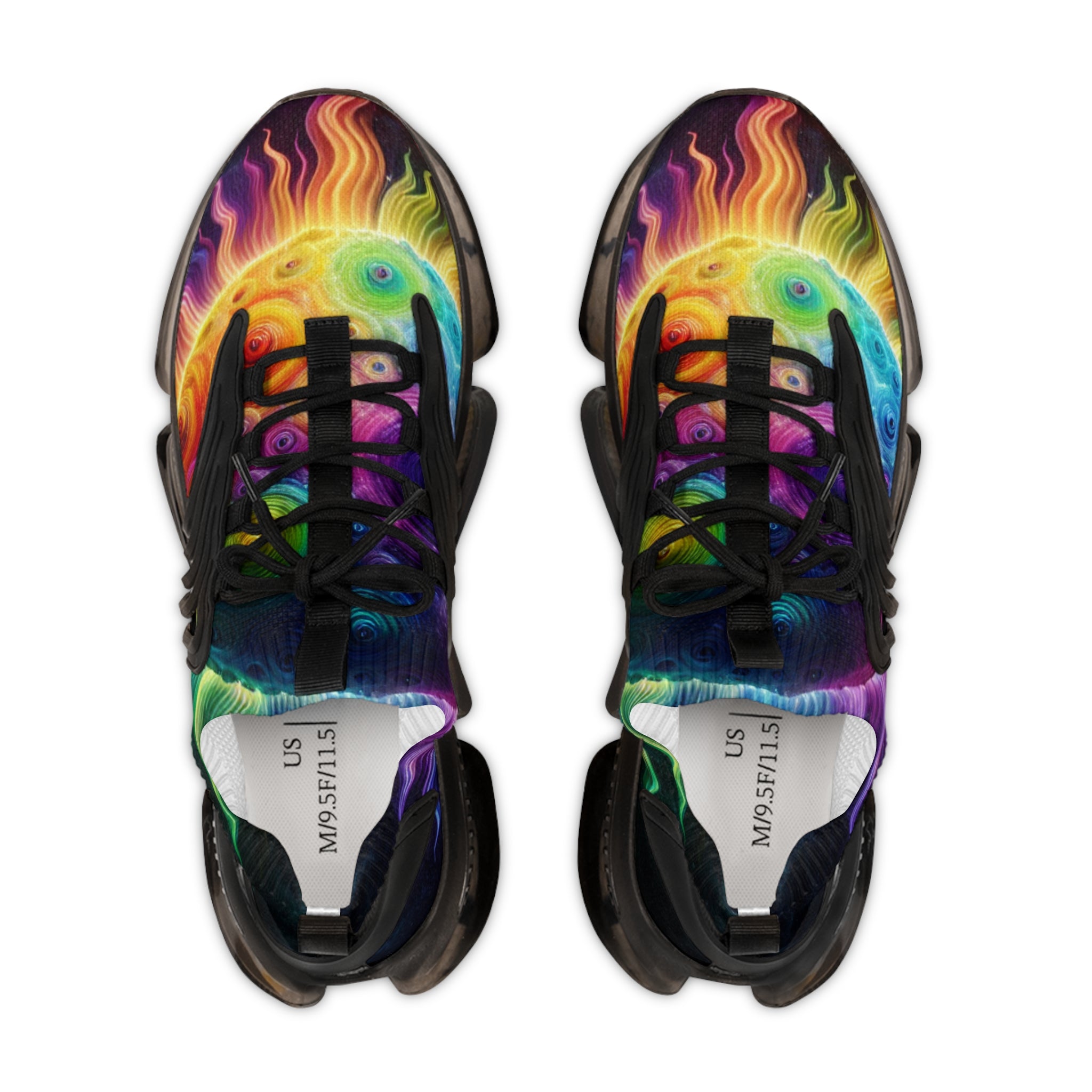 Spectrum- Colorful Athletic Shoes, Trendy Sports Footwear, Unique Gift for Him, Casual Running Shoes, Festival Ready