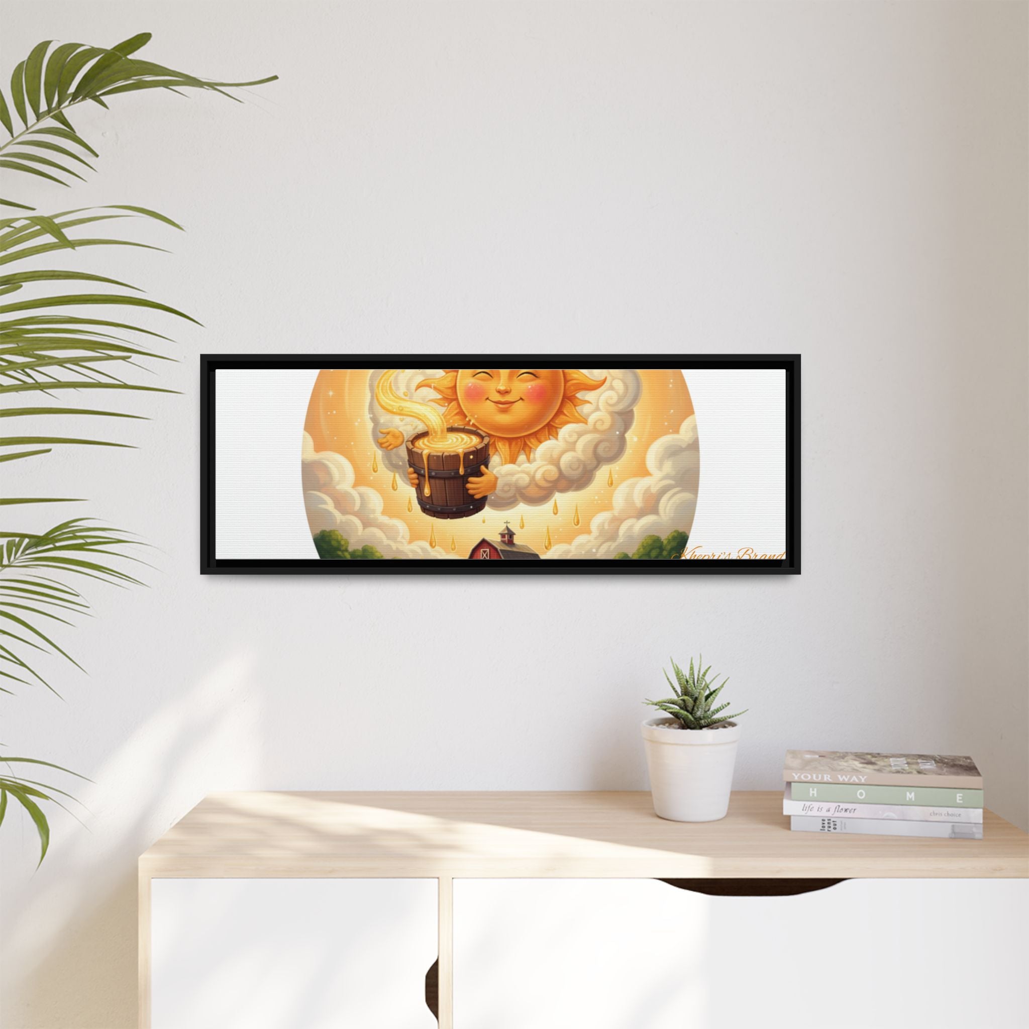 Sun Drip-Framed Matte Picture