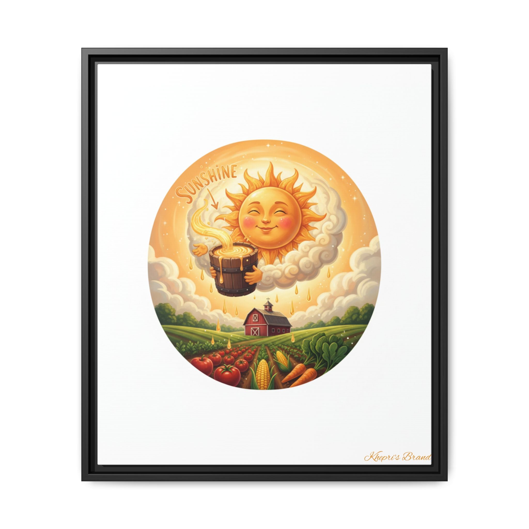 Sun Drip-Framed Matte Picture