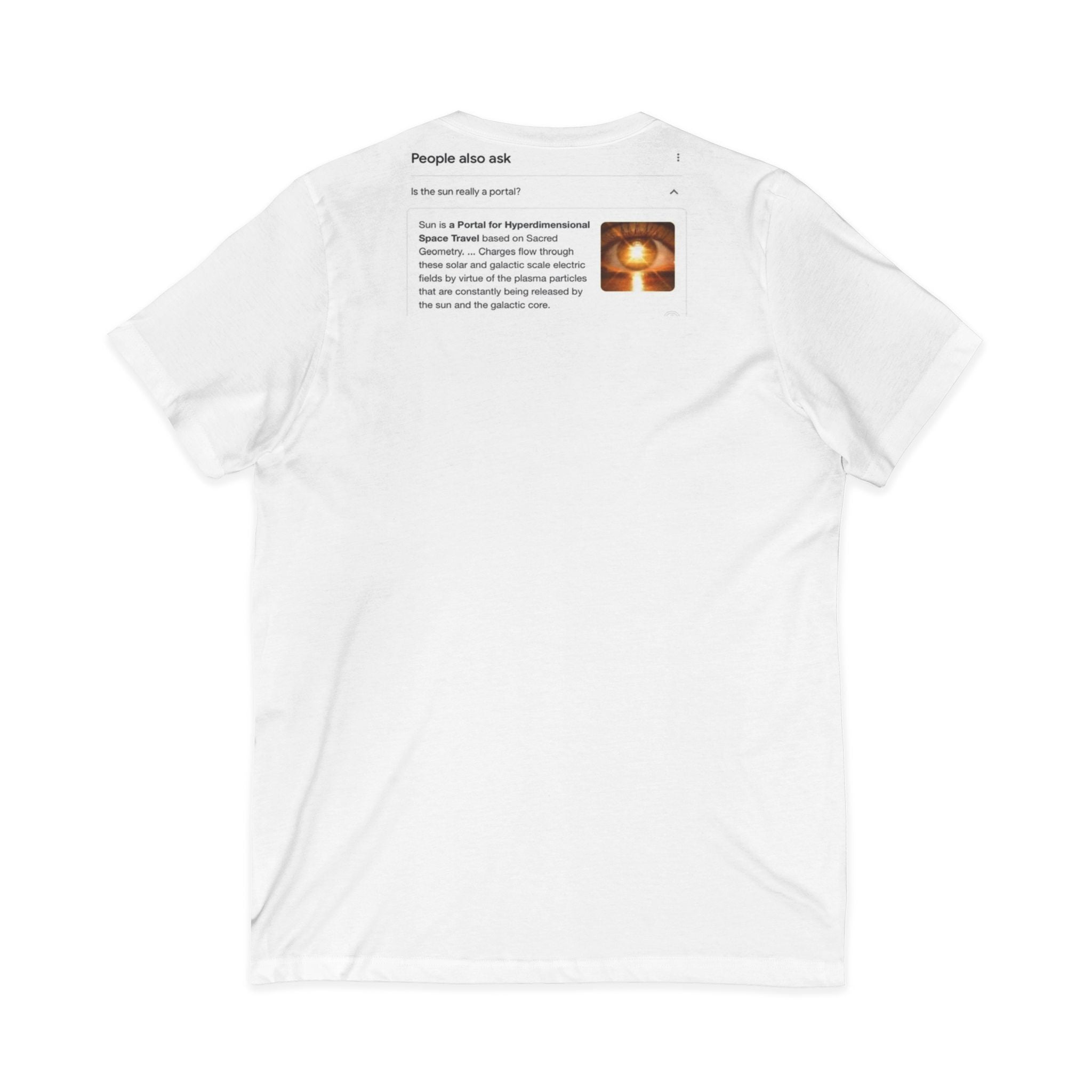 Hyperdimensional Portal-Unisex Jersey Short Sleeve V-Neck Tee