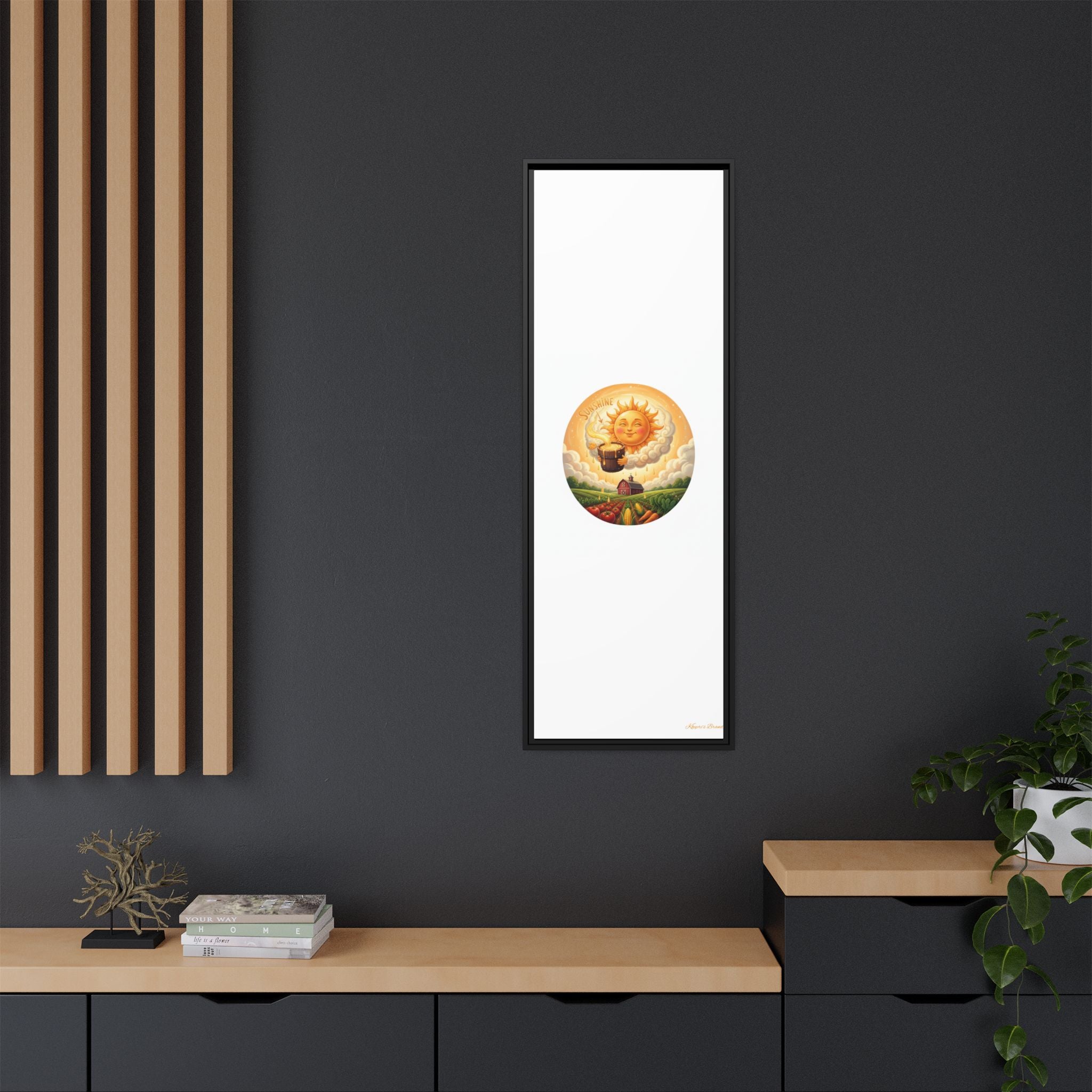 Sun Drip-Framed Matte Picture