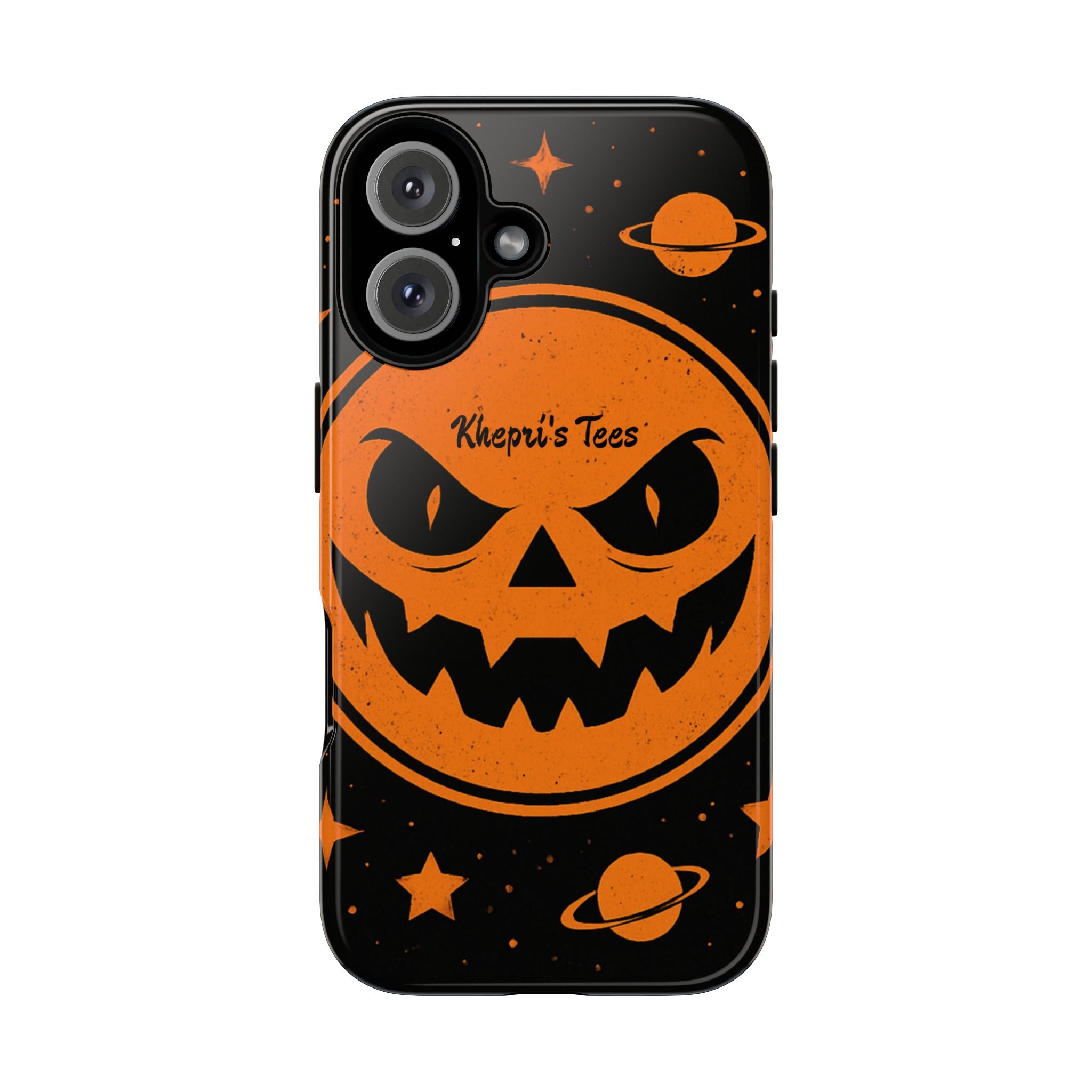 Halloween Monster Sun Phone Case, Spooky Cell Phone Cover, Tough Case for Halloween Lovers, Galaxy Print Phone Accessory, Kids & Adults Gift