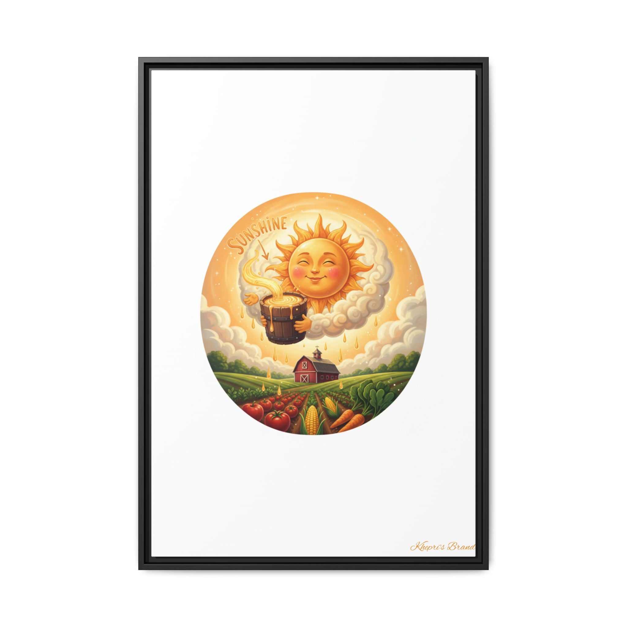 Sun Drip-Framed Matte Picture