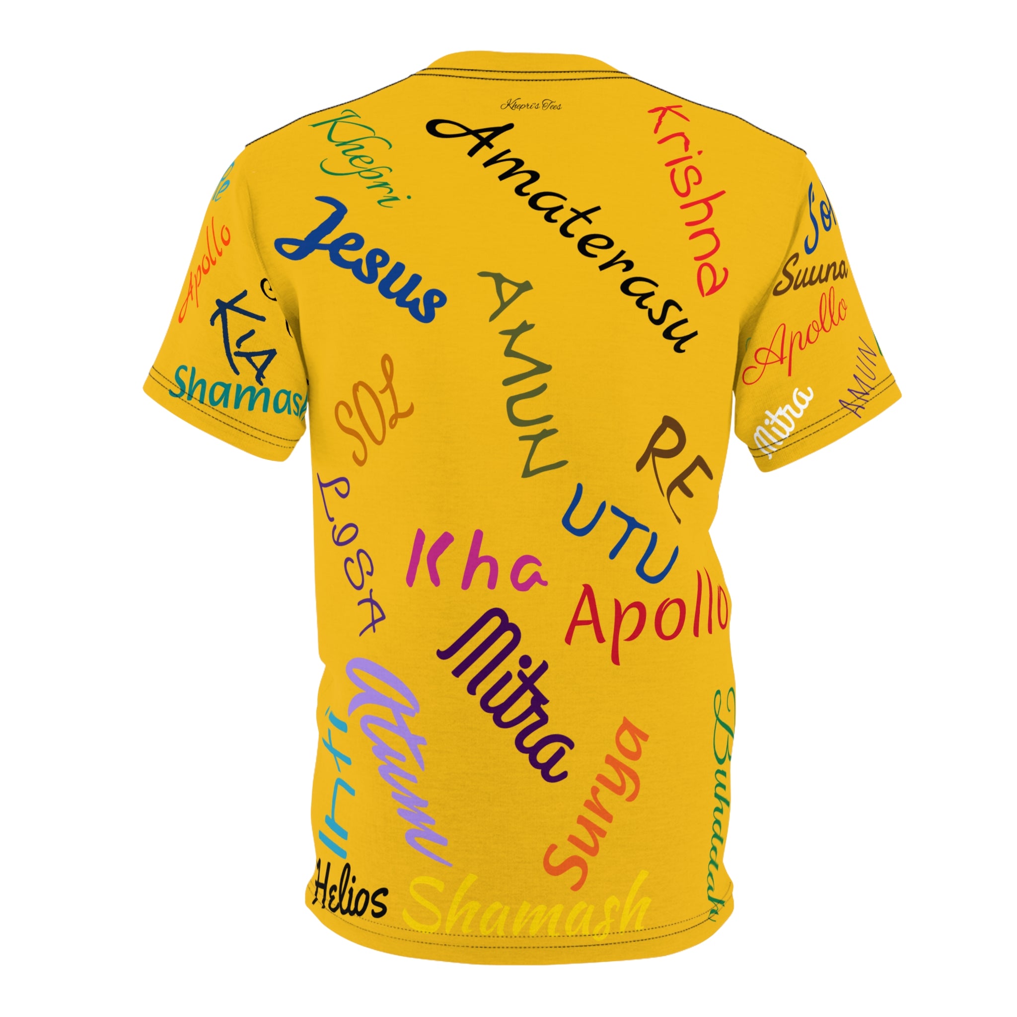 Nombre Del Sol-Gold Unisex Cut & Sew Tee