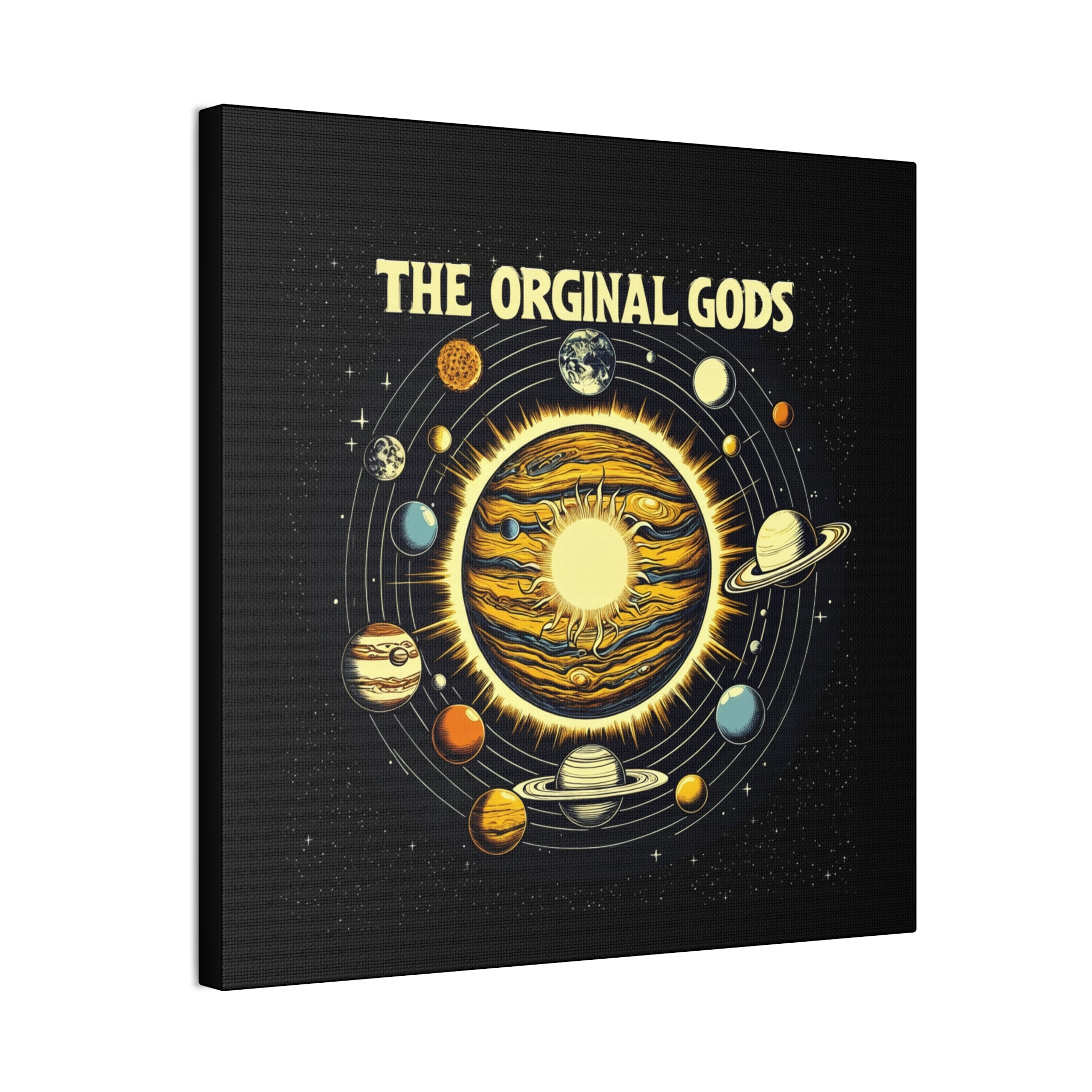 "The Original Gods" Canvas Wall Art — Classic Planetary Picture