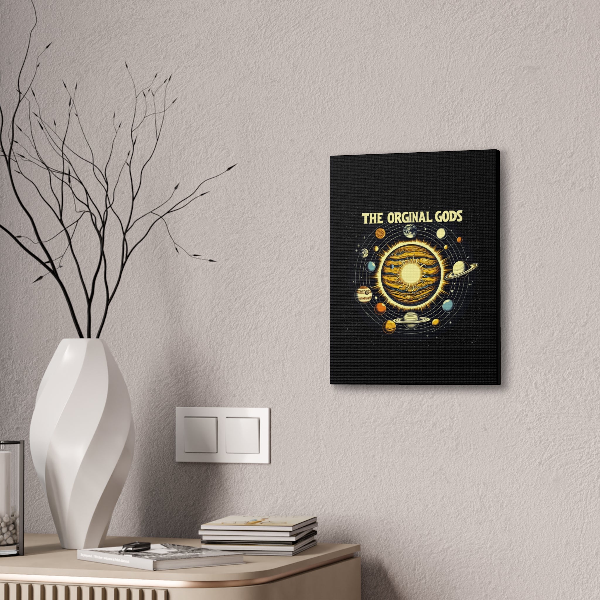 "The Original Gods" Canvas Wall Art — Classic Planetary Picture