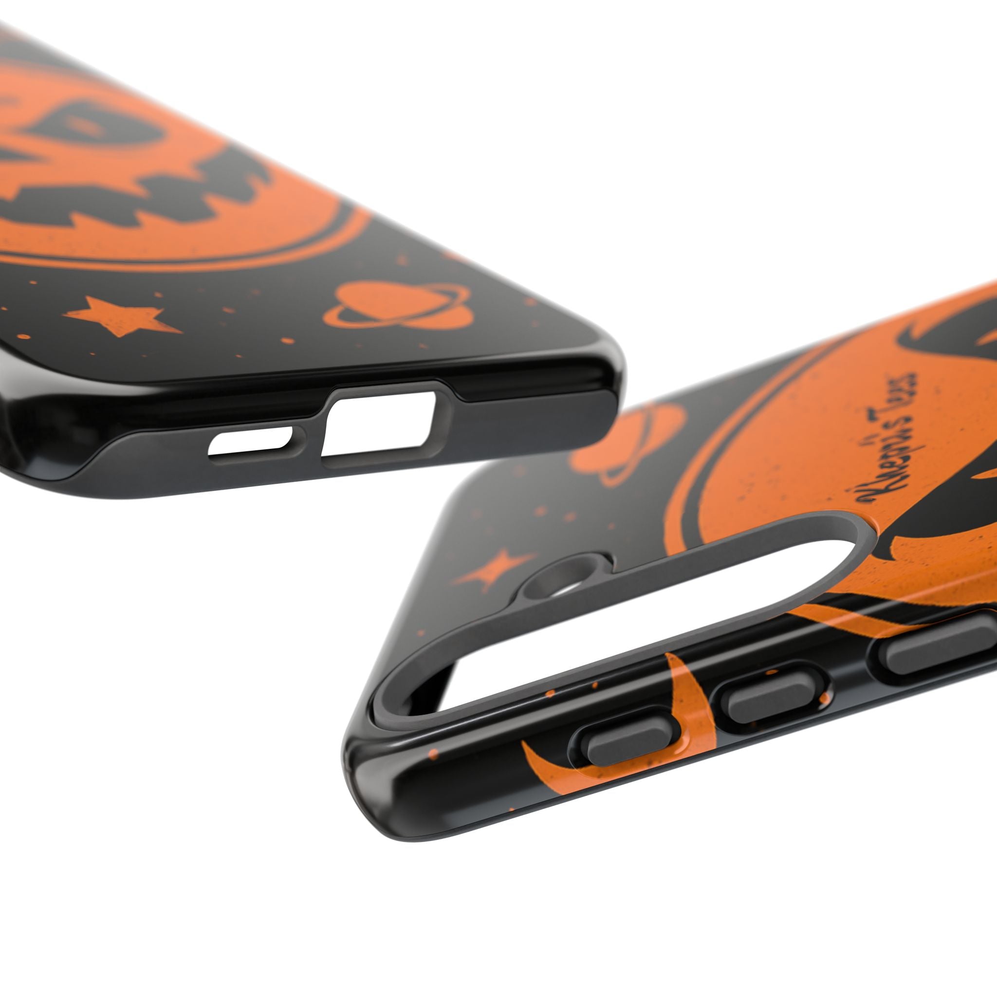 Halloween Monster Sun Phone Case, Spooky Cell Phone Cover, Tough Case for Halloween Lovers, Galaxy Print Phone Accessory, Kids & Adults Gift