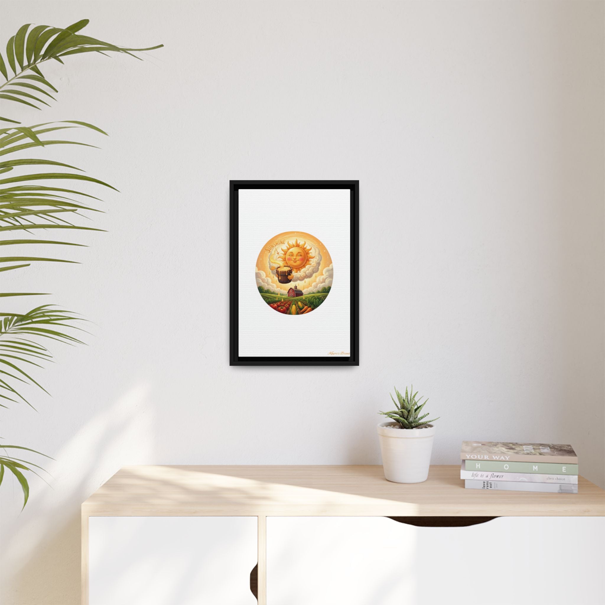 Sun Drip-Framed Matte Picture